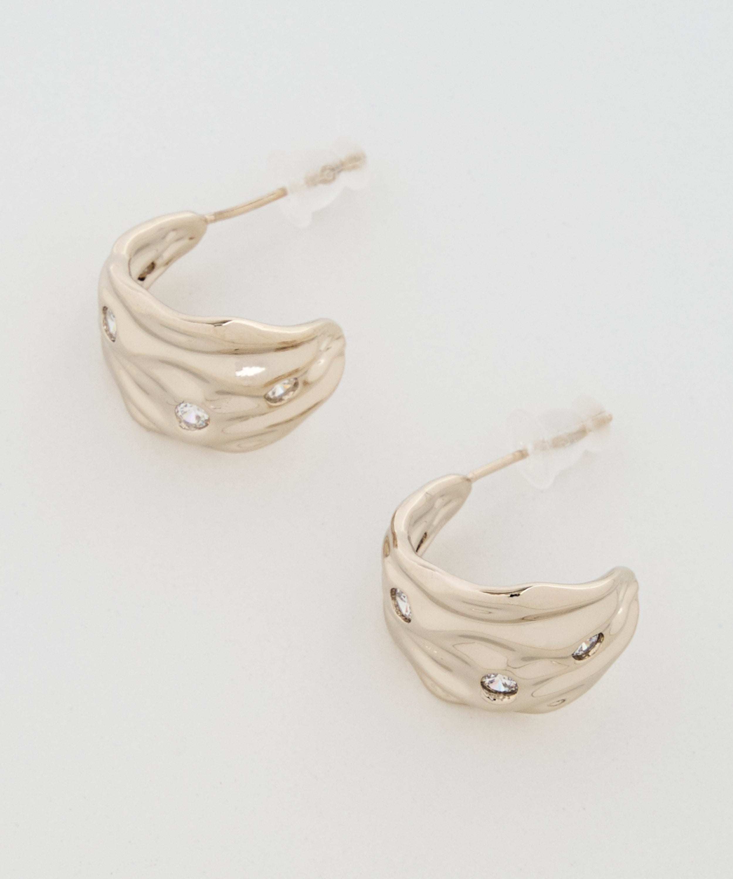 ダブルラインフープピアス