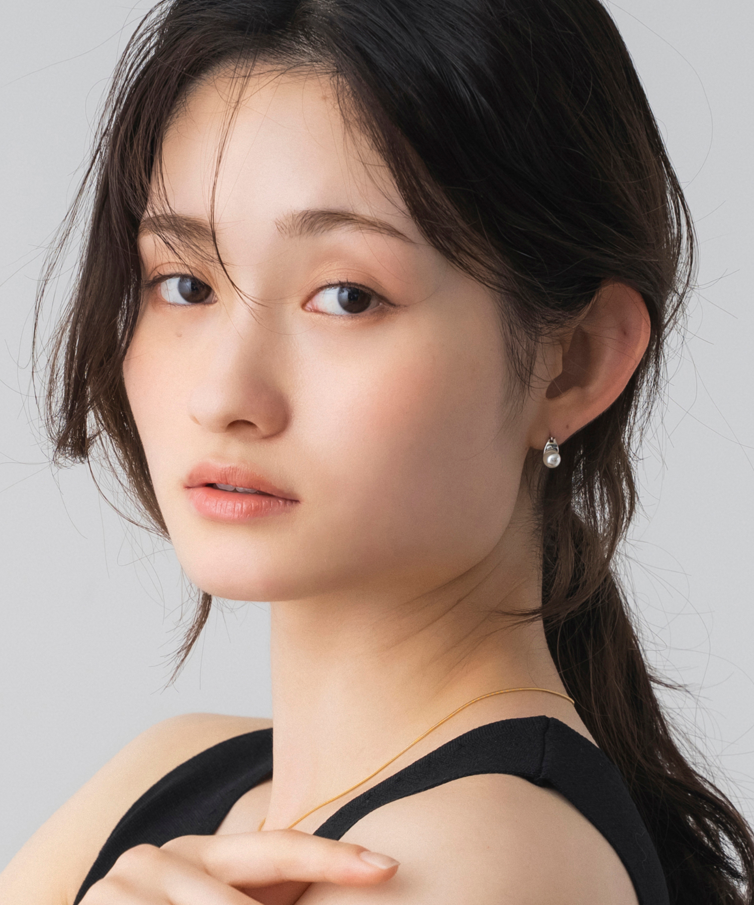 パールアクセントフープピアス｜AJUGA.（アジュガ）公式通販サイト