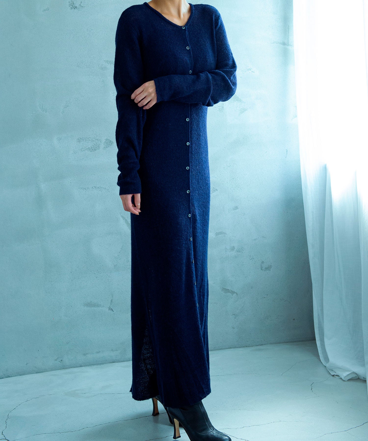 モヘヤタッチ 2WAYロングカーディガンワンピース