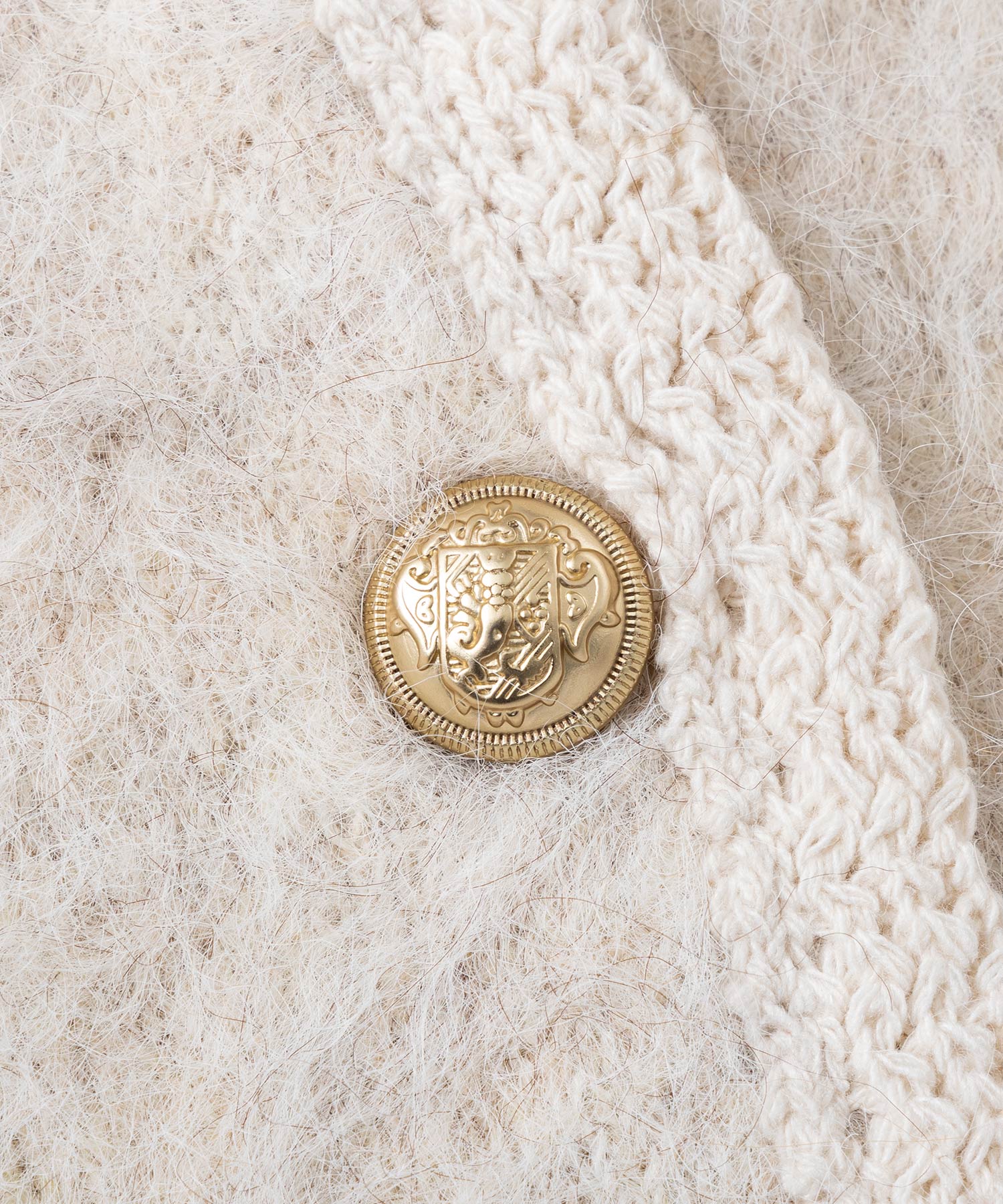 シャギーニットカーディガンジャケット