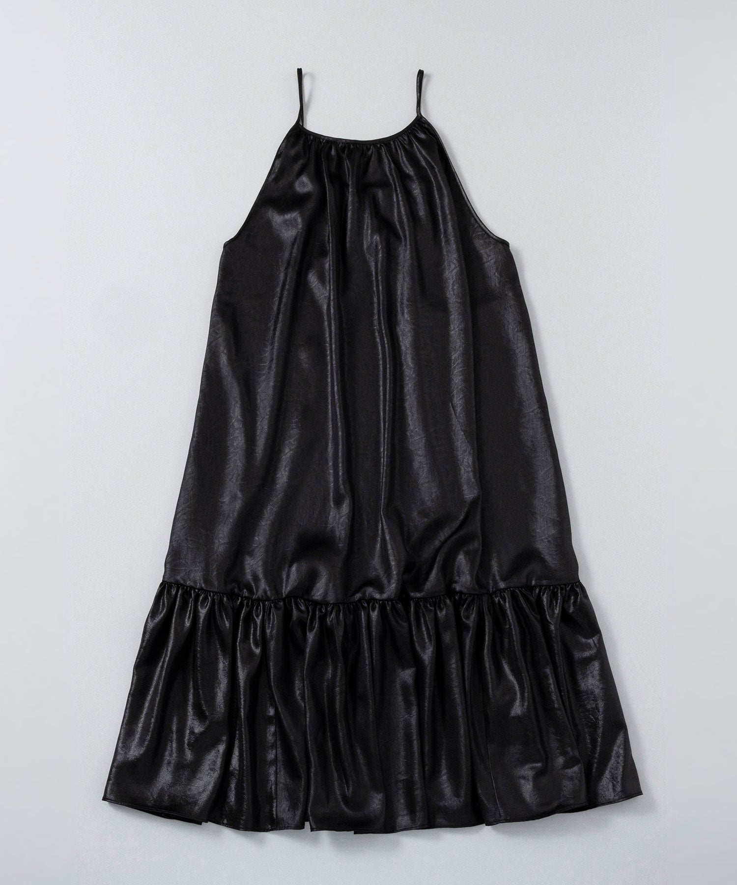 レザーライク キャミソールワンピース