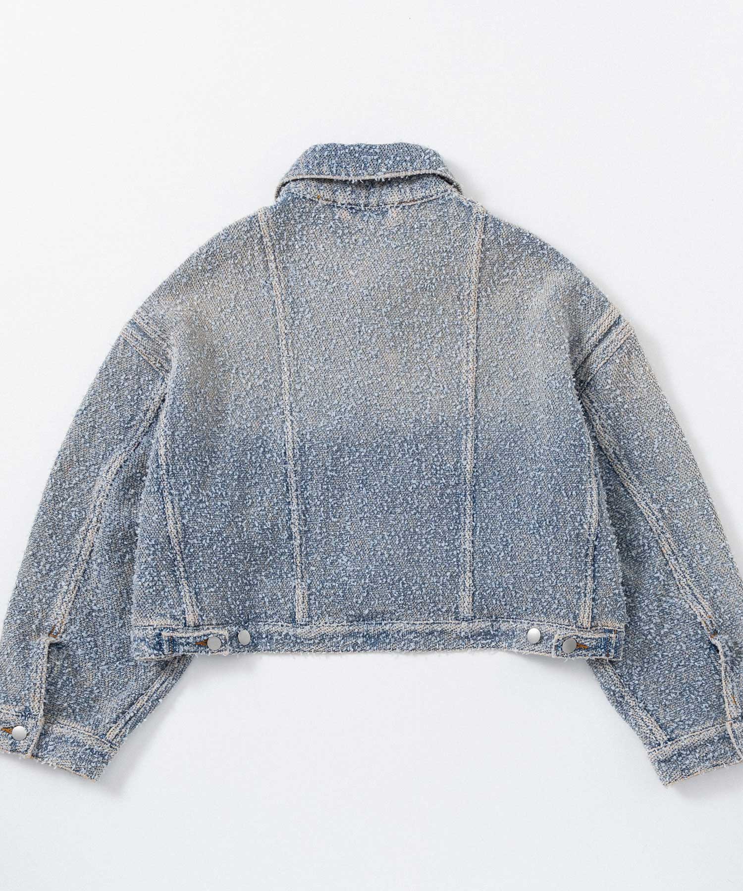 デニムライク ショートジャケット