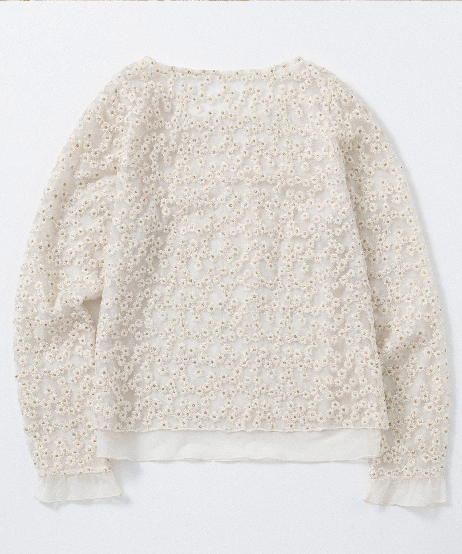 シアージャガードフラワーカットソー