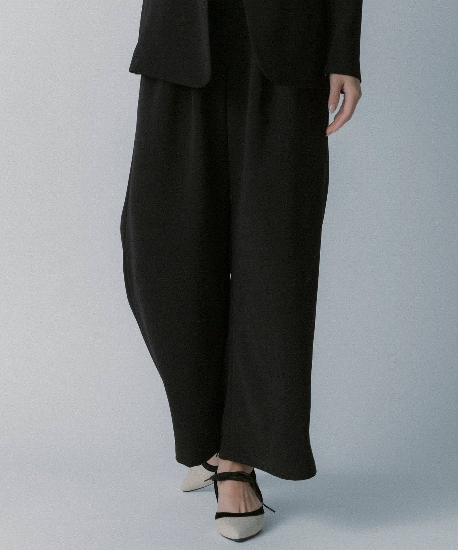 イージーストレートワイドパンツ【セレモニー/オケージョン】