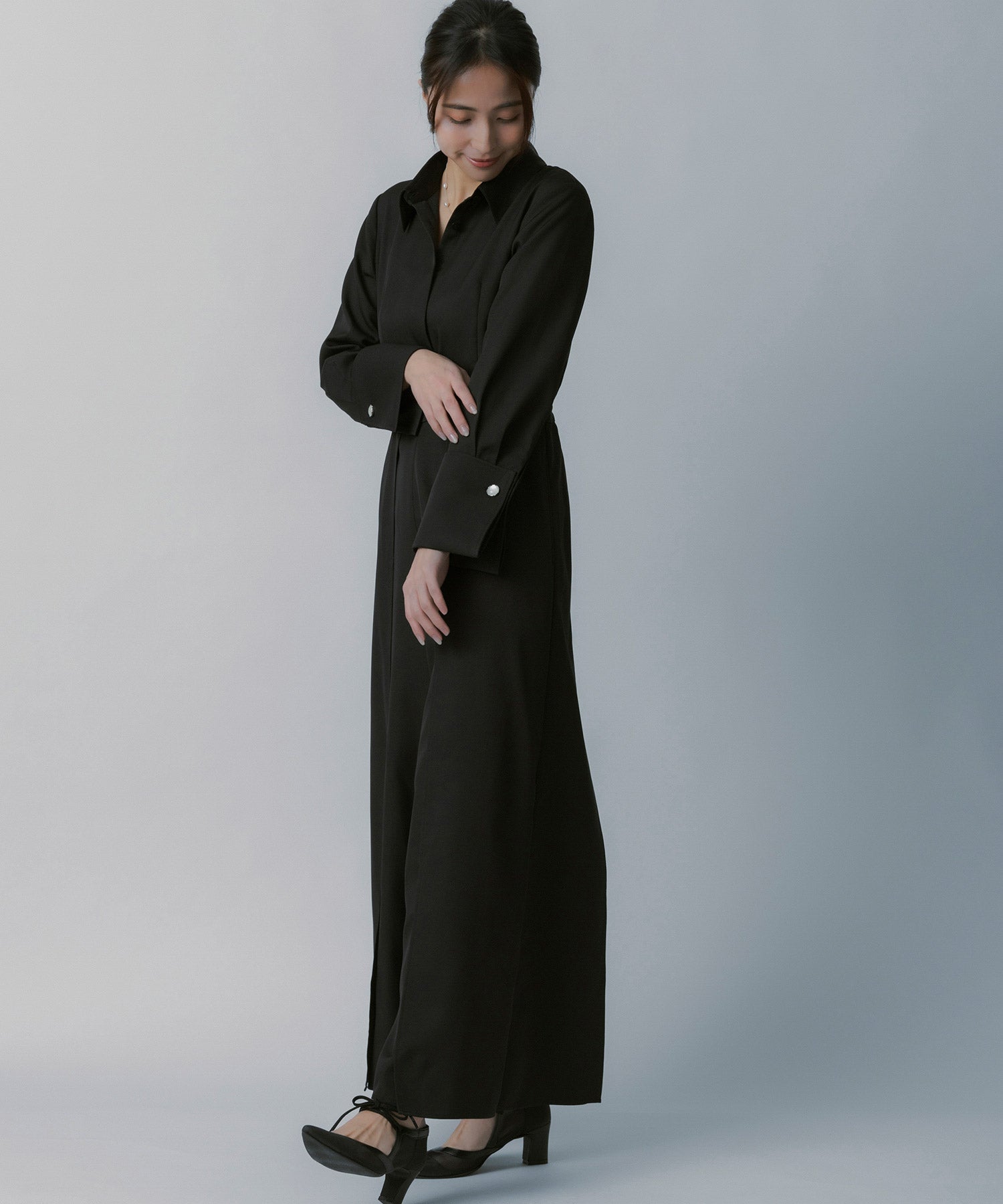 クラシックカフス 襟付きオールインワン【セレモニー/オケージョン】