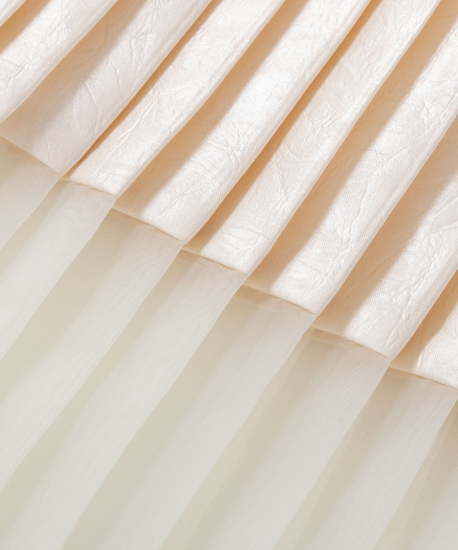 シアーヘム チンツプリーツスカート