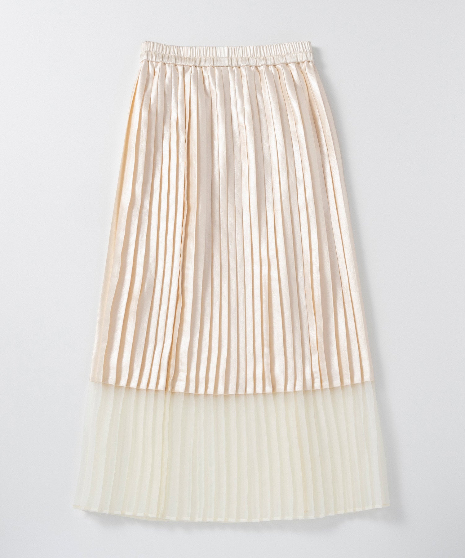 シアーヘム チンツプリーツスカート