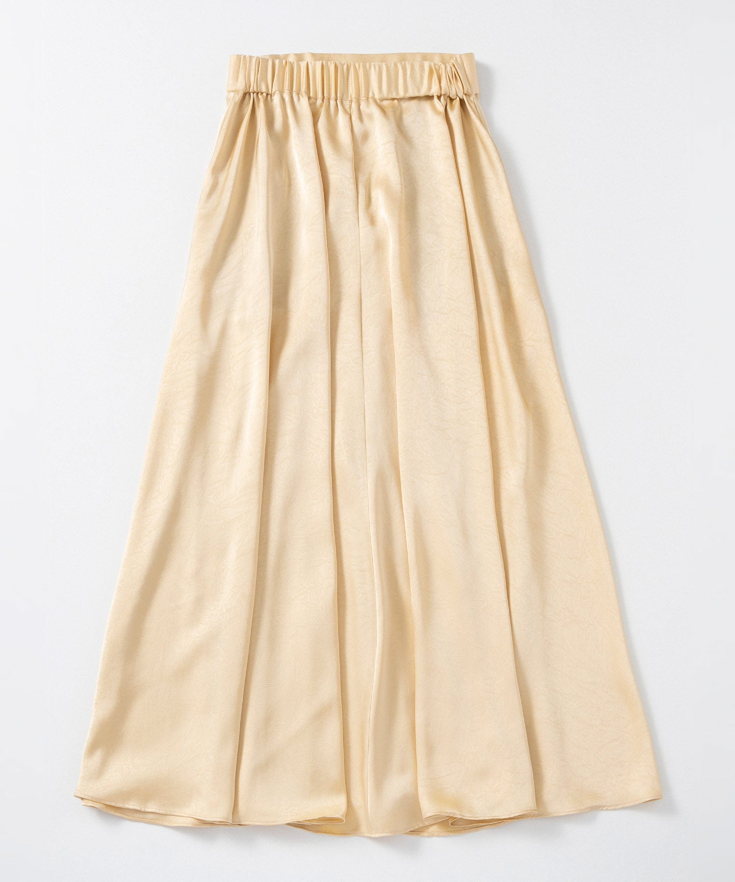 スムースサテンフレアスカート
