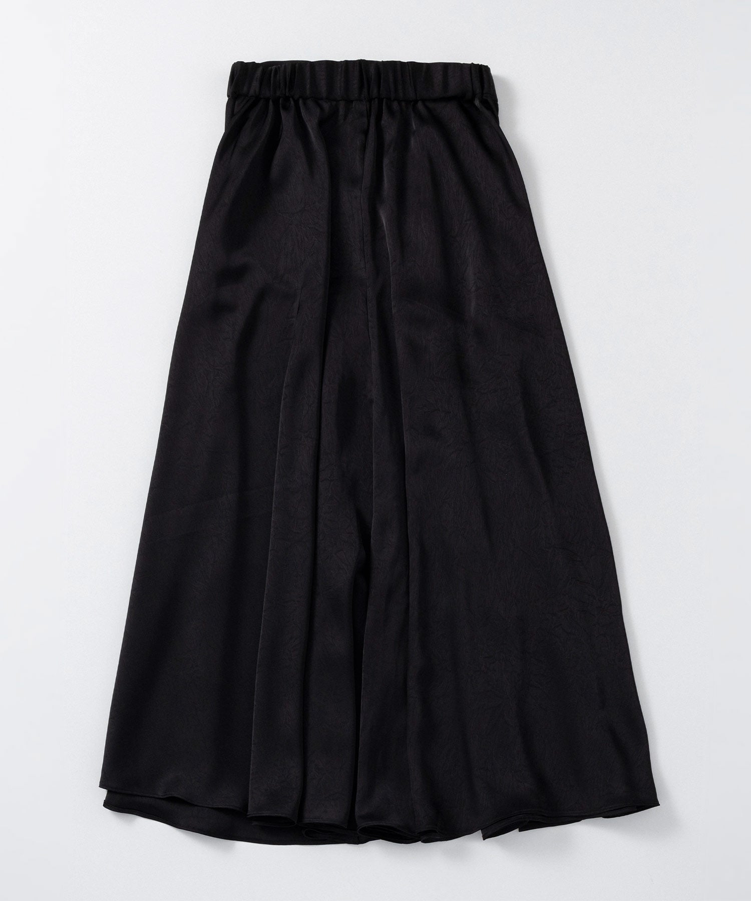 スムースサテンフレアスカート