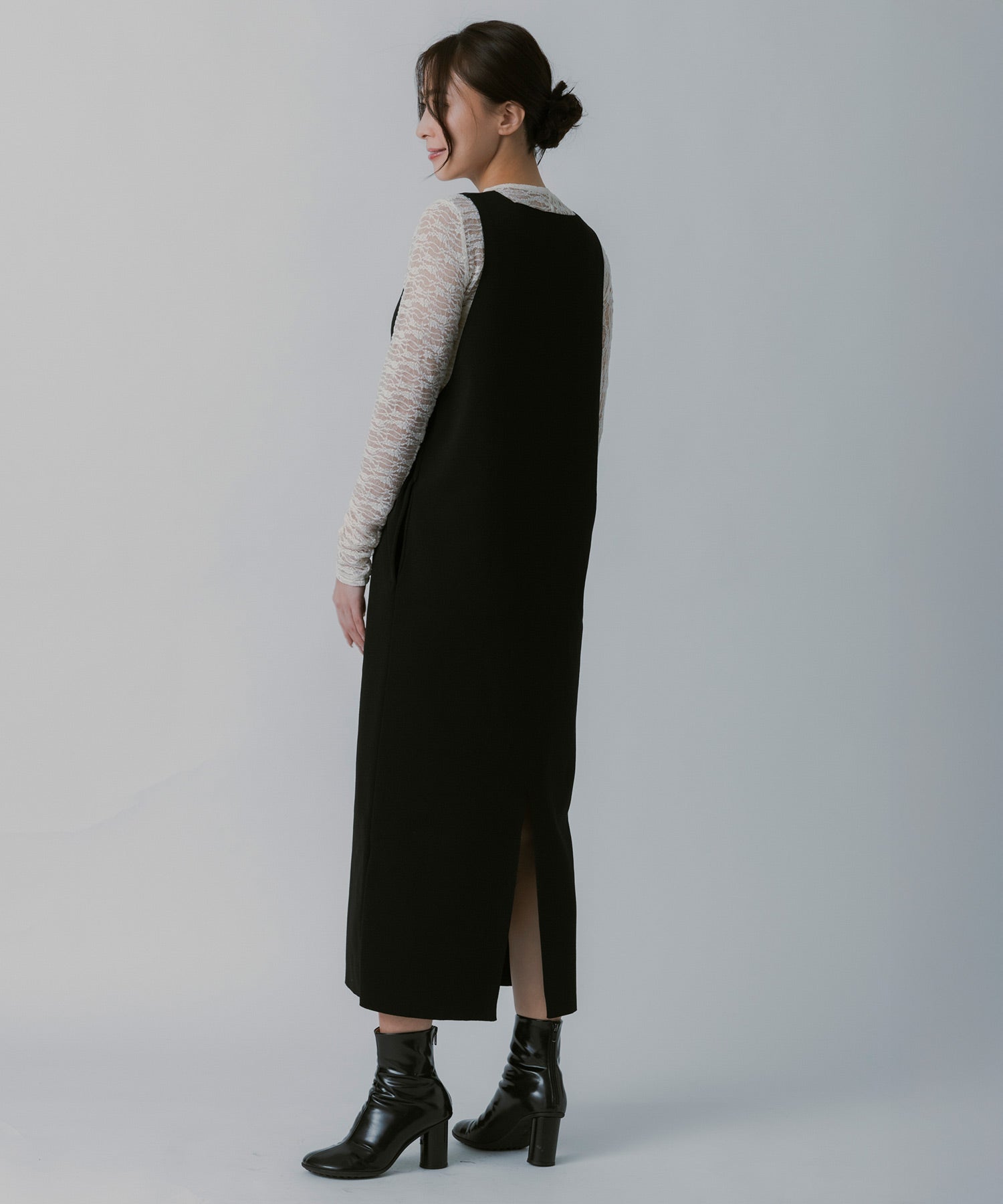 ソフトラインニットワンピース