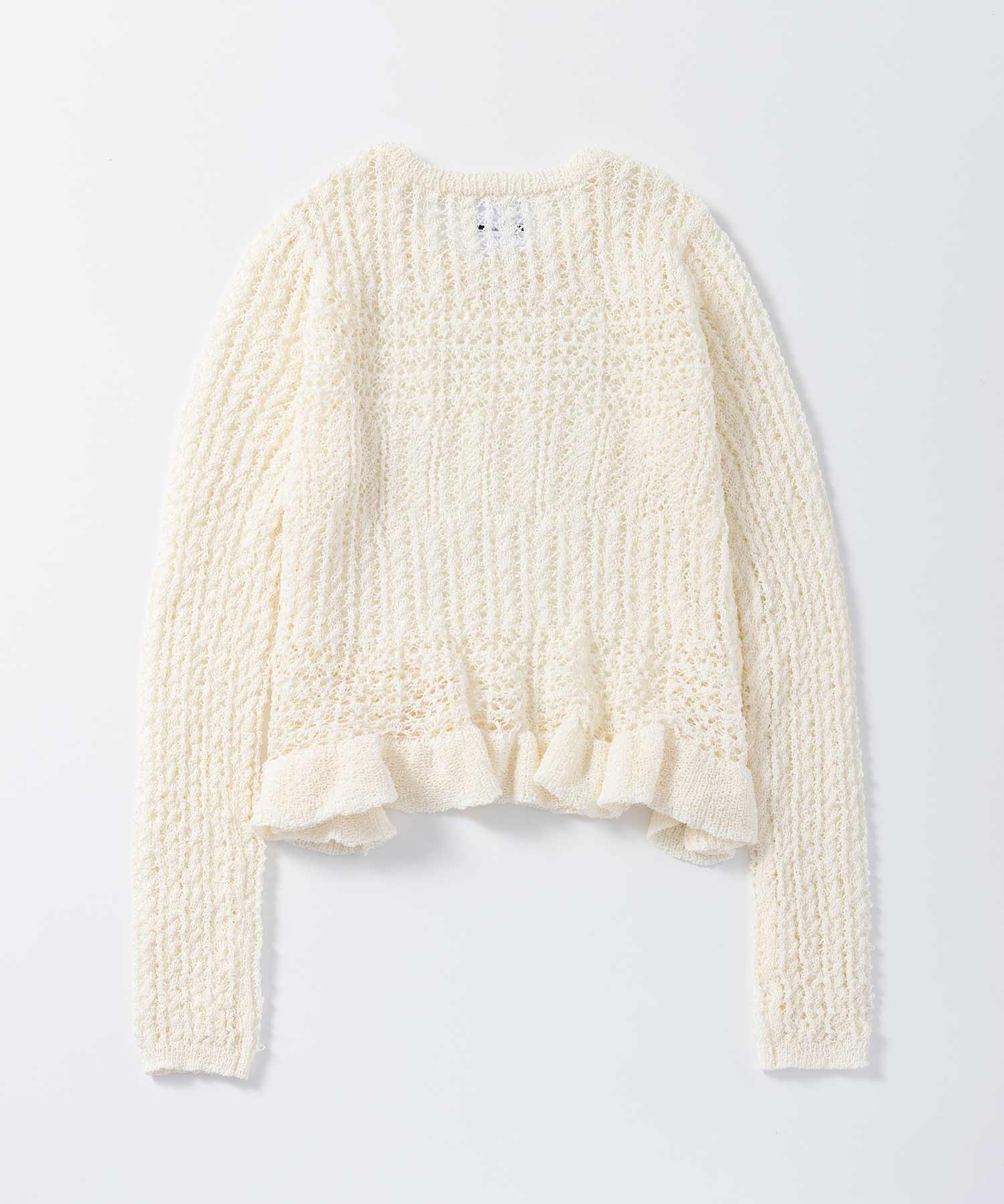 ペプラムクロシェ シアーニット