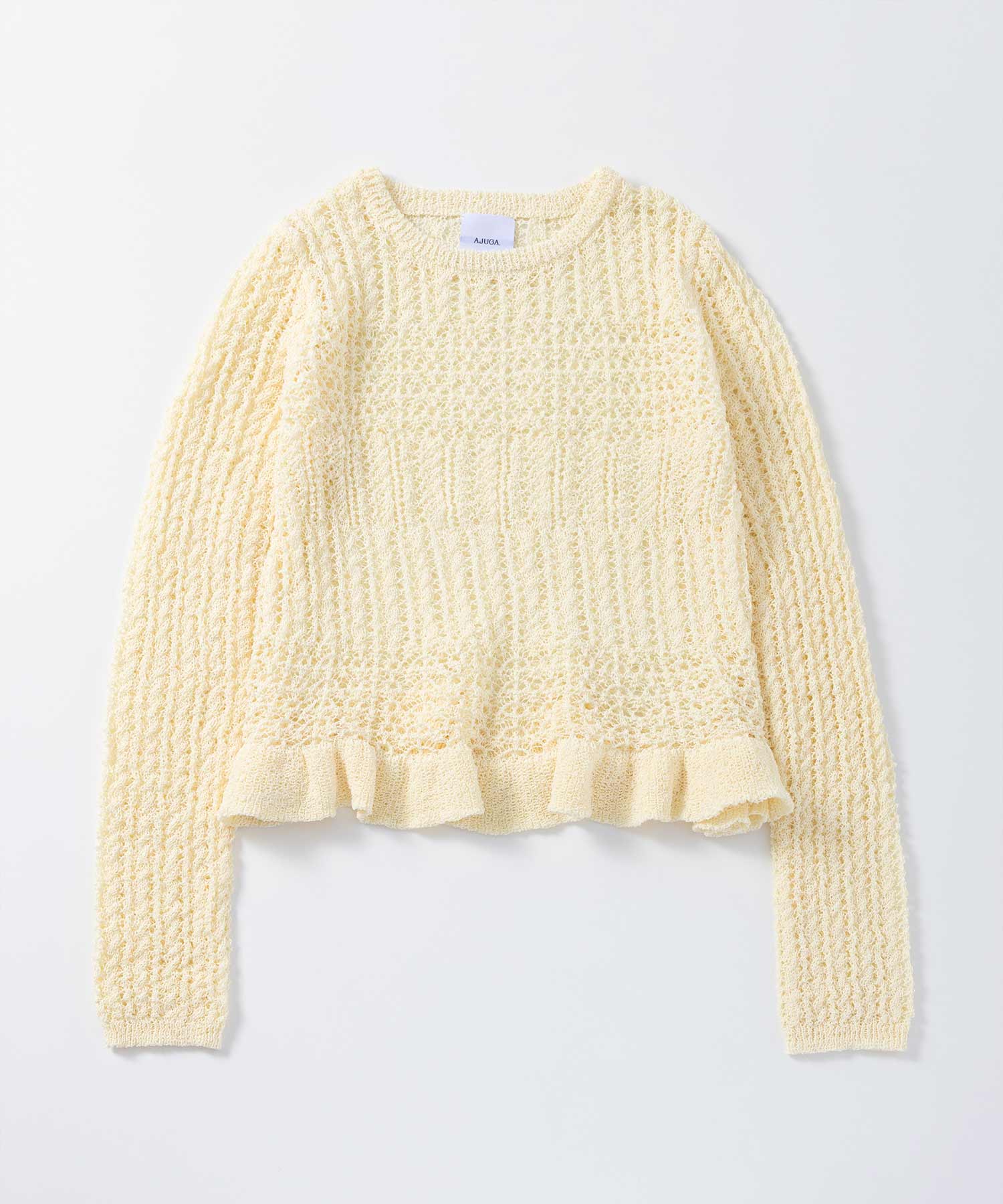 ペプラムクロシェ シアーニット