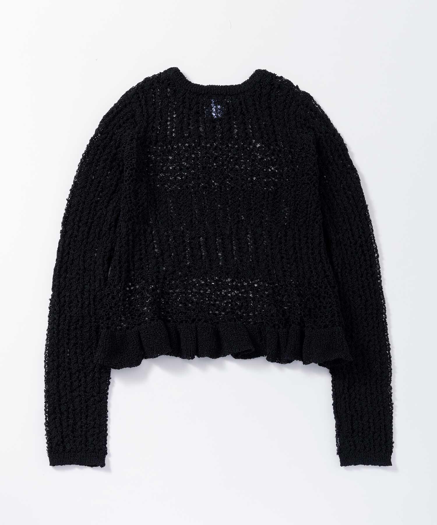 ペプラムクロシェ シアーニット