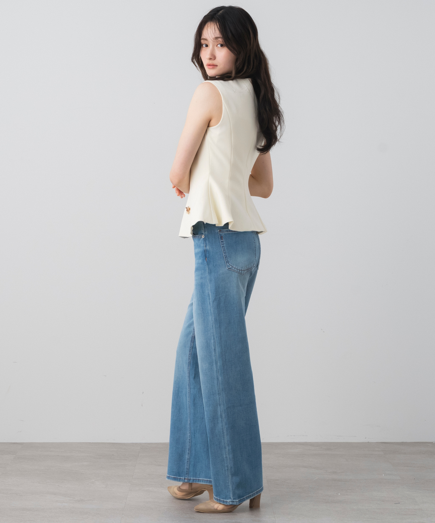 ストレッチカーブデニムパンツ