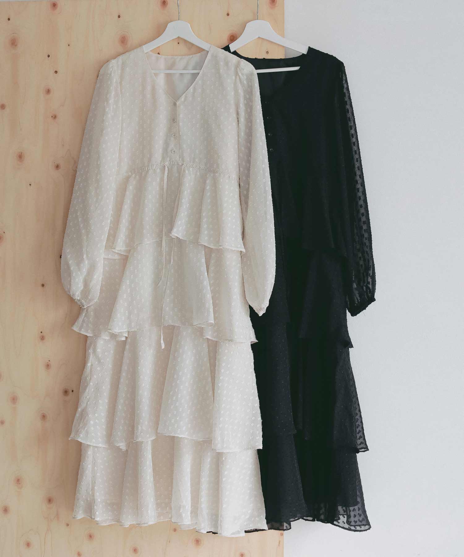 シアードット フリルワンピース