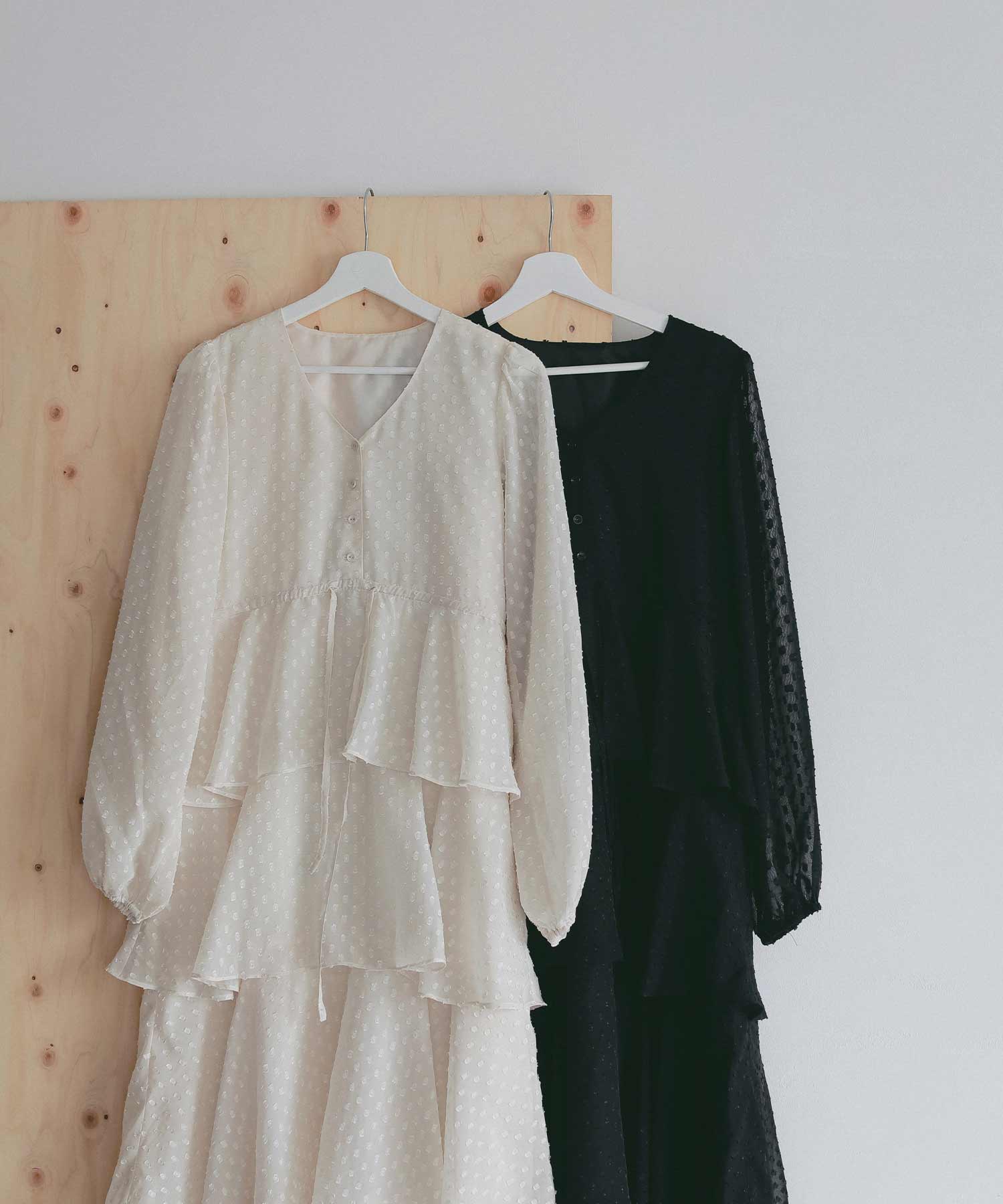 シアードット フリルワンピース