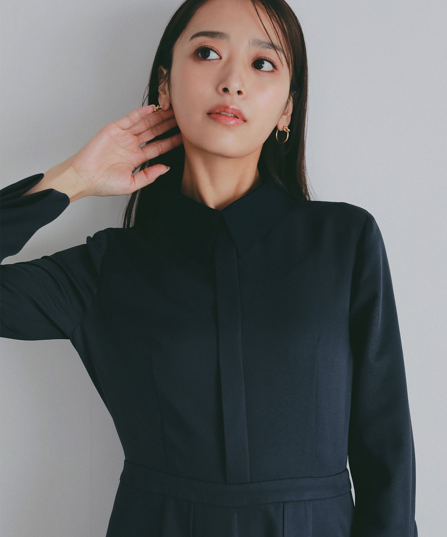 クラシックカフス 襟付きオールインワン【セレモニー/オケージョン】