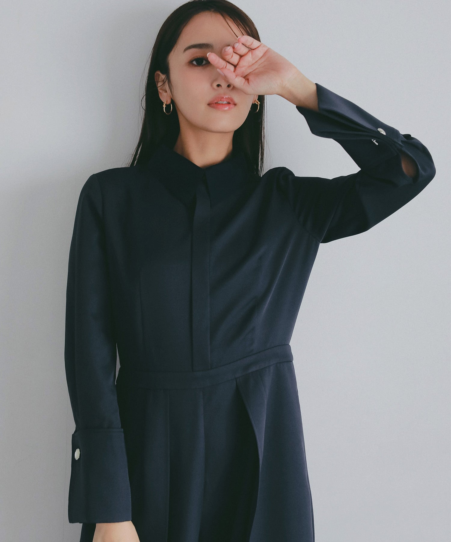 クラシックカフス 襟付きオールインワン【セレモニー/オケージョン】