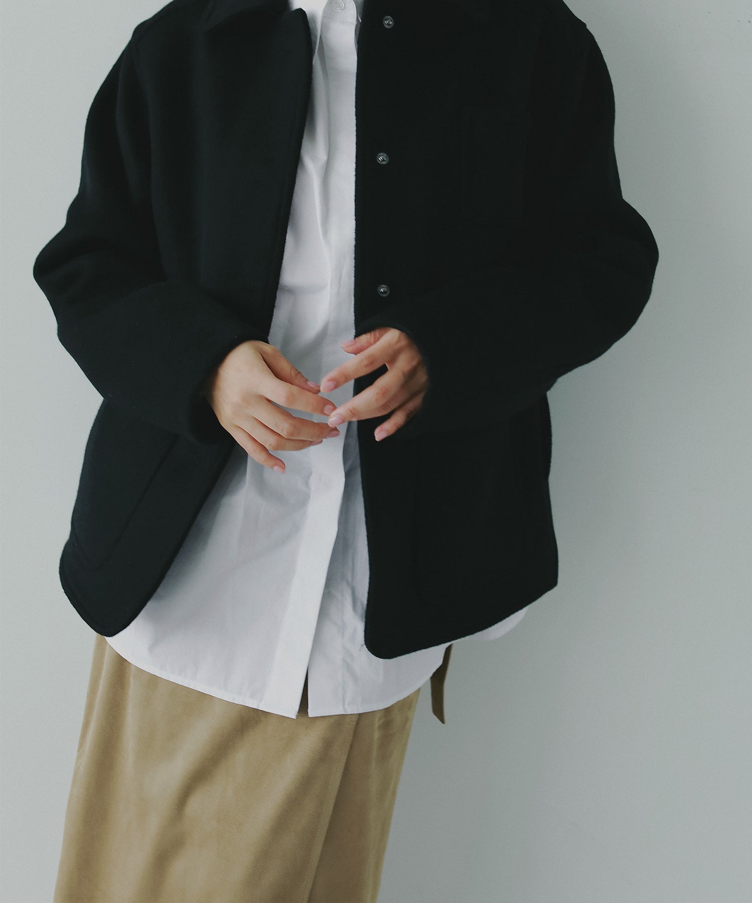 スエードラップタイトスカート