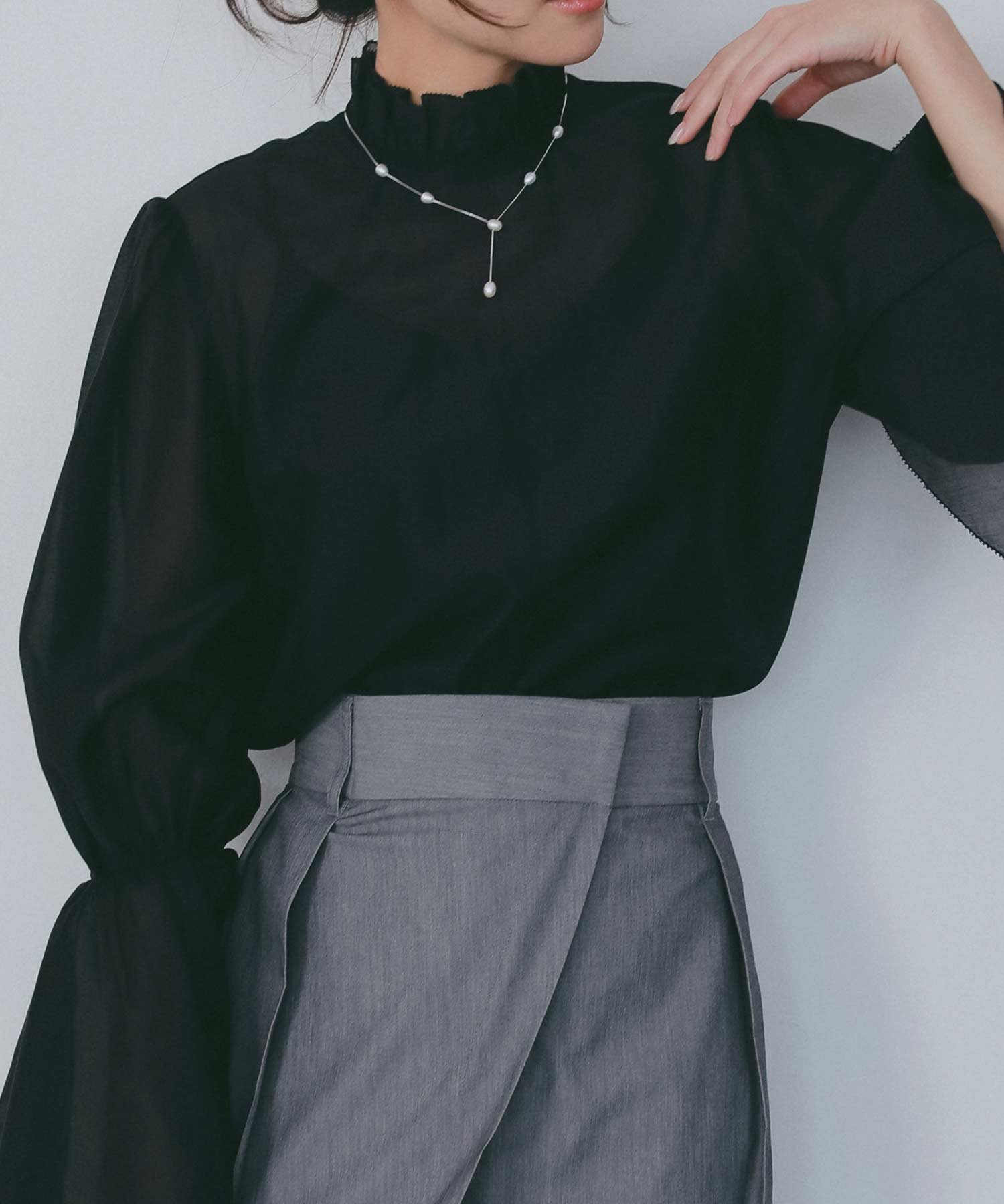 【2月下旬お届け】パールチェーンネックレス