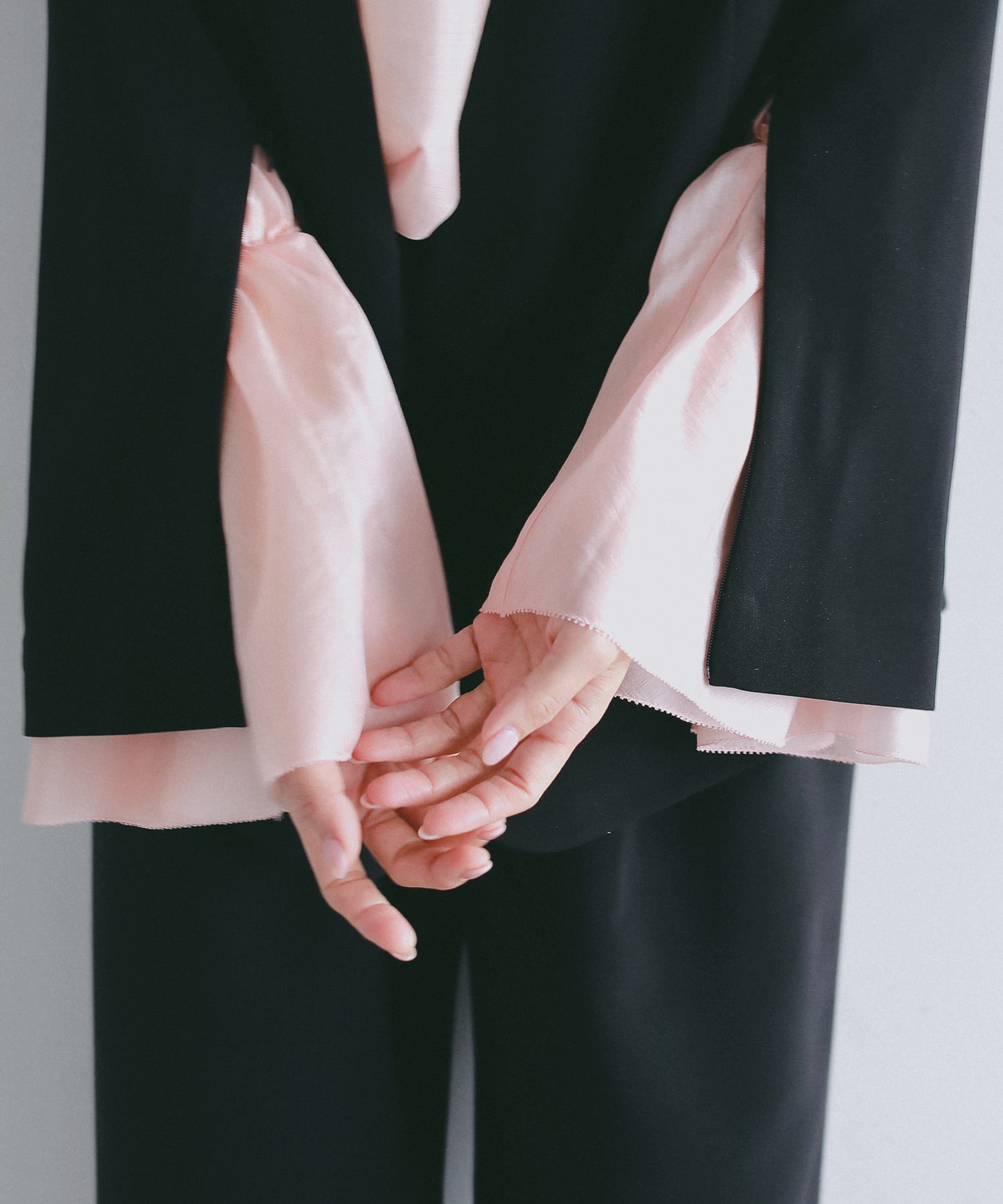 フレアスリーブ スタンドネックシアーブラウス【セレモニー/オケージョン】