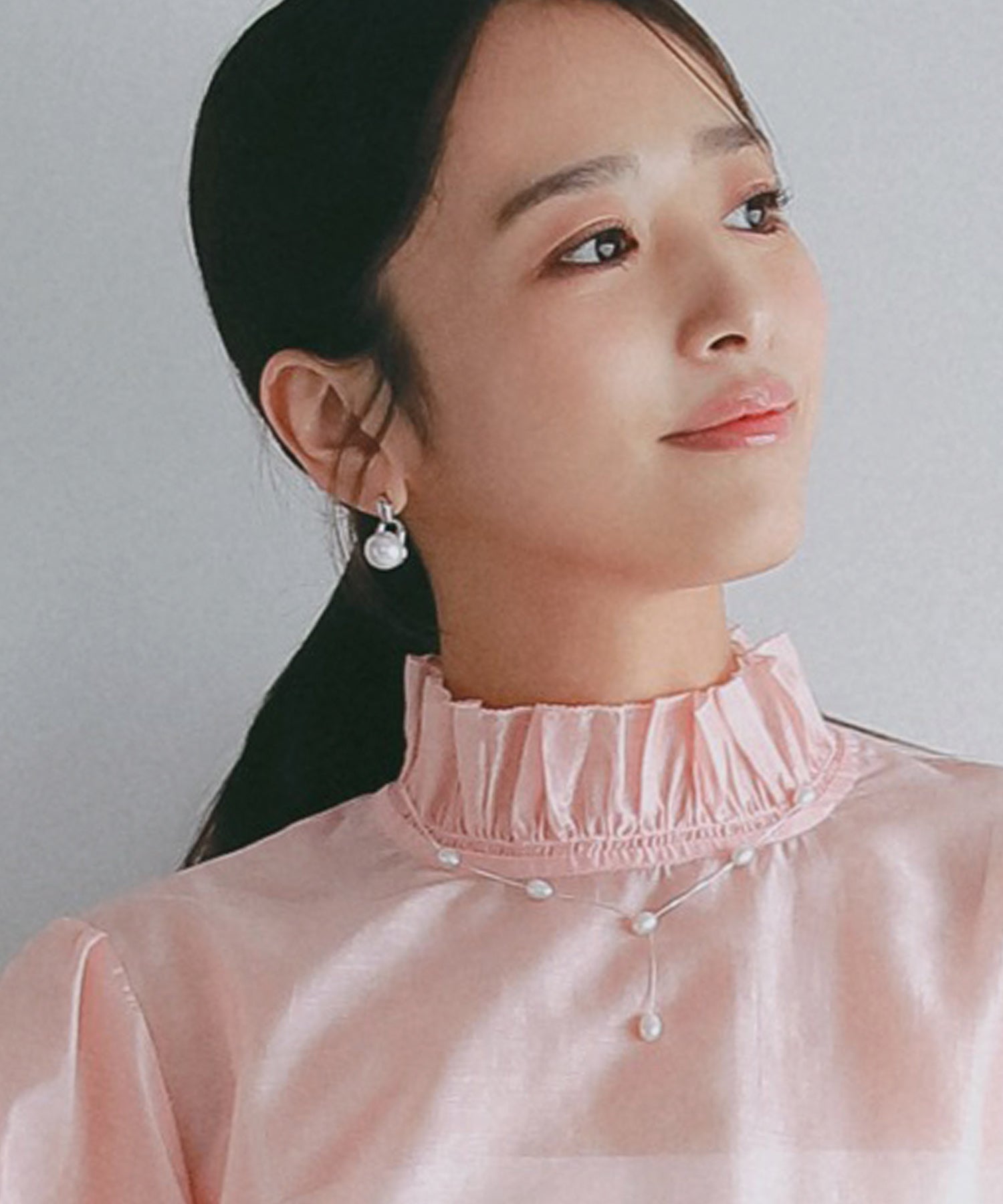 【2月下旬お届け】パールチェーンネックレス