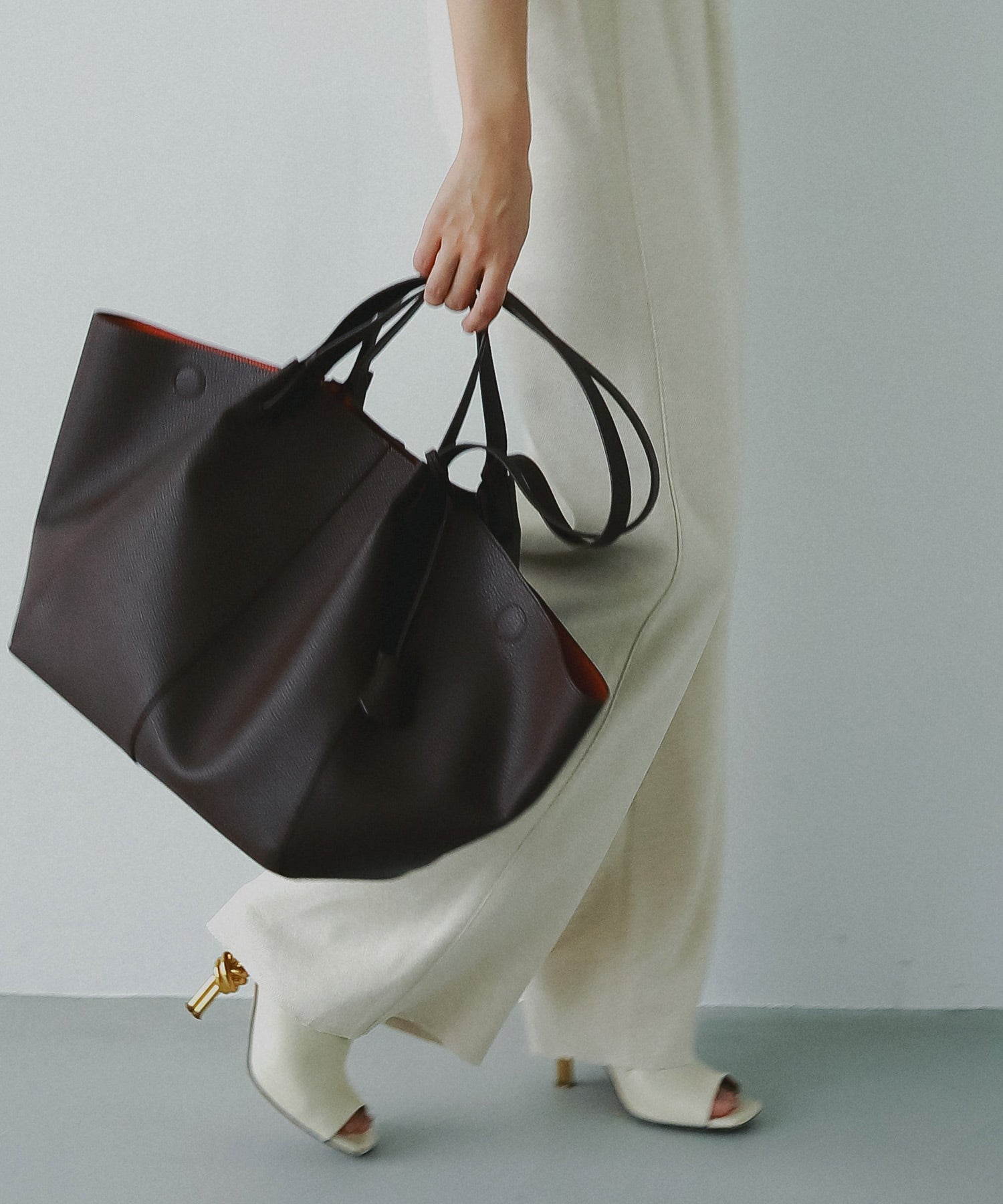 【2月中旬お届け】エコレザーボートトートバッグ