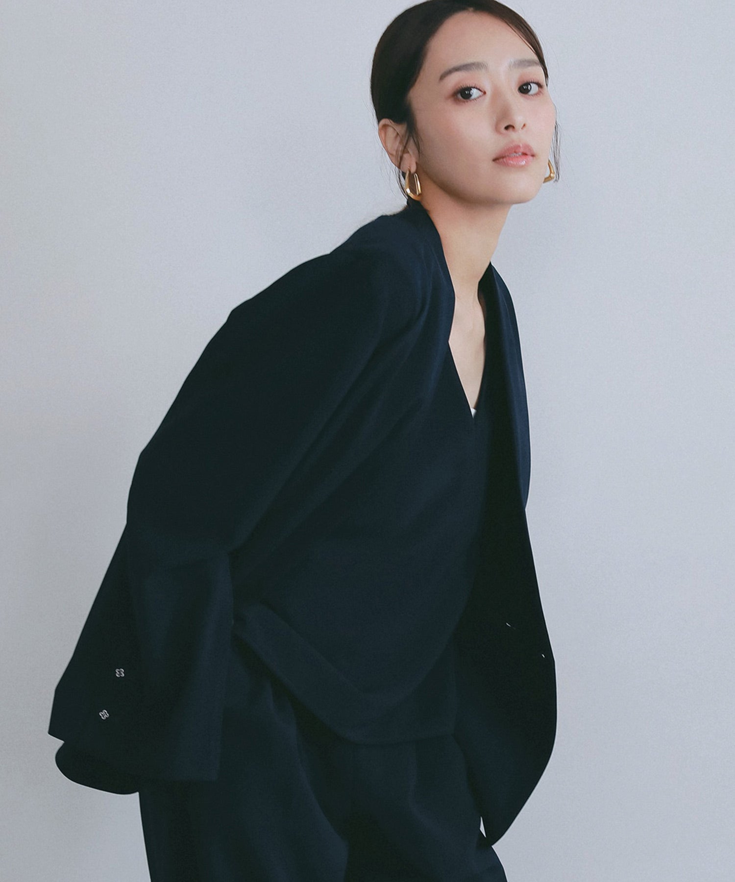 2WAYスリーブ イージーノーカラージャケット【セレモニー/オケージョン】