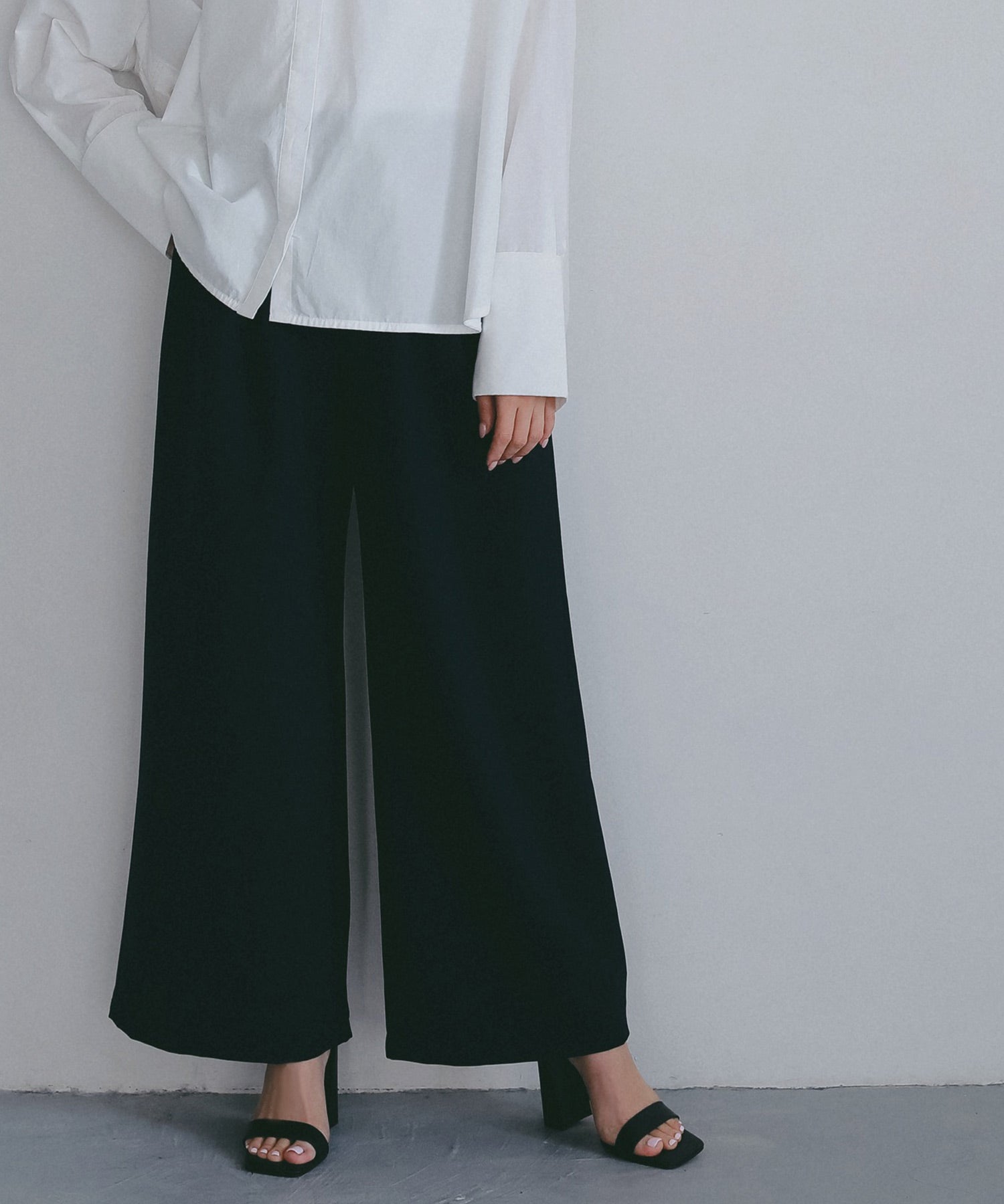 イージーストレートワイドパンツ【セレモニー/オケージョン】