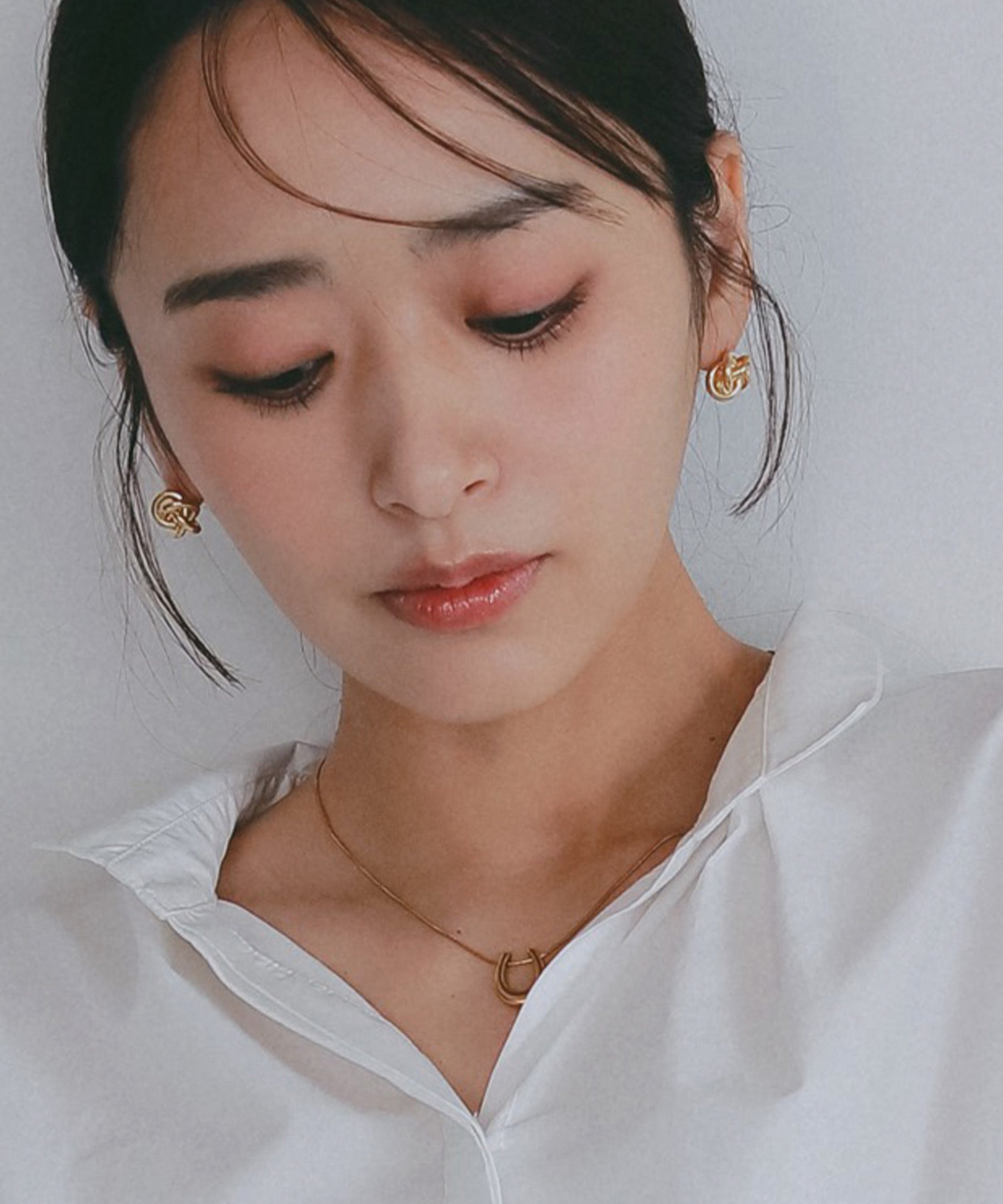 ノットデザインメタルピアス