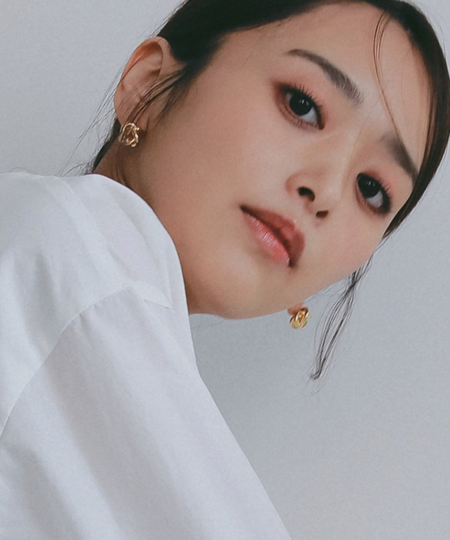 ノットデザインメタルピアス