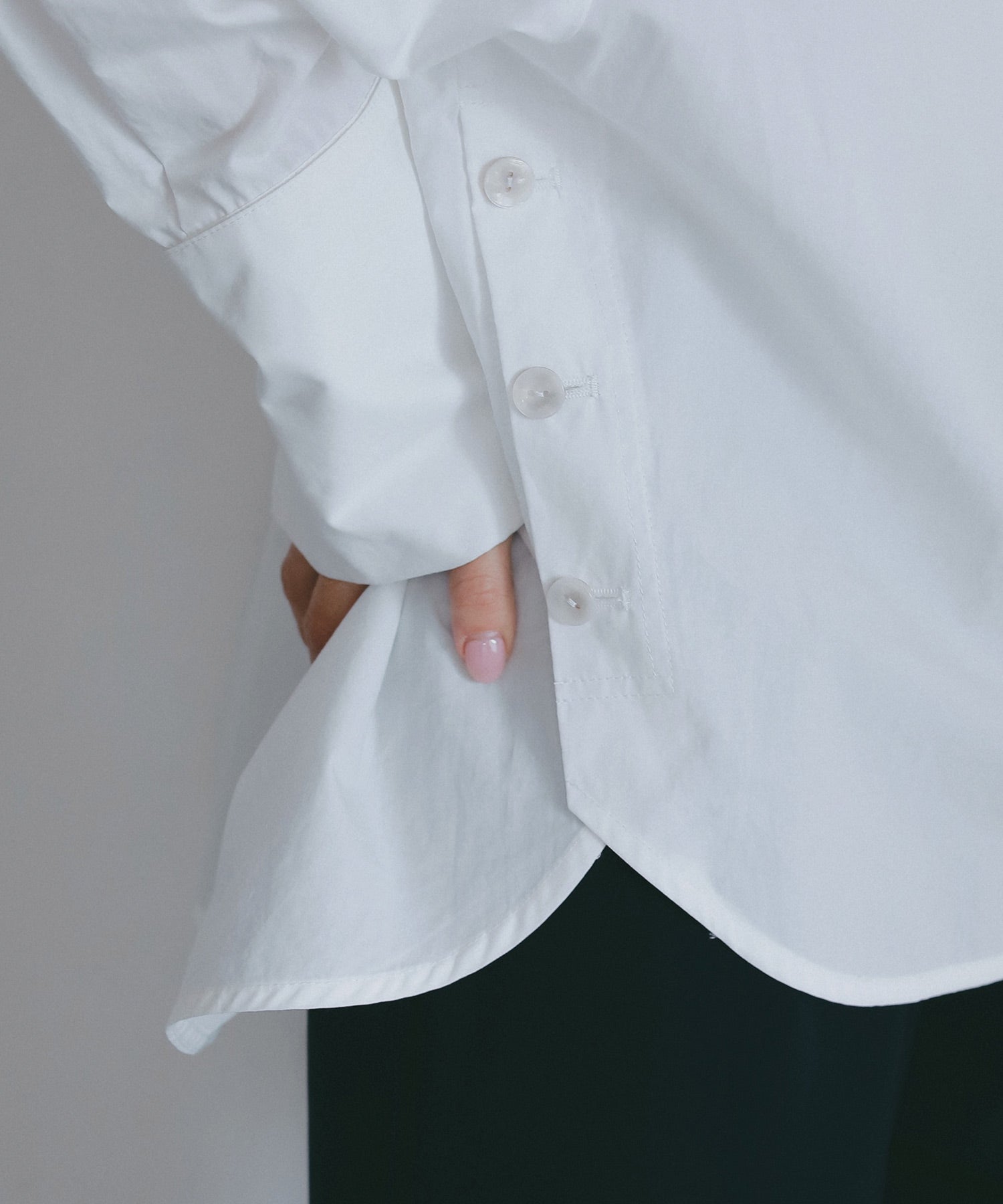 サイドボタン付き スキッパーシャツ【セレモニー/オケージョン】