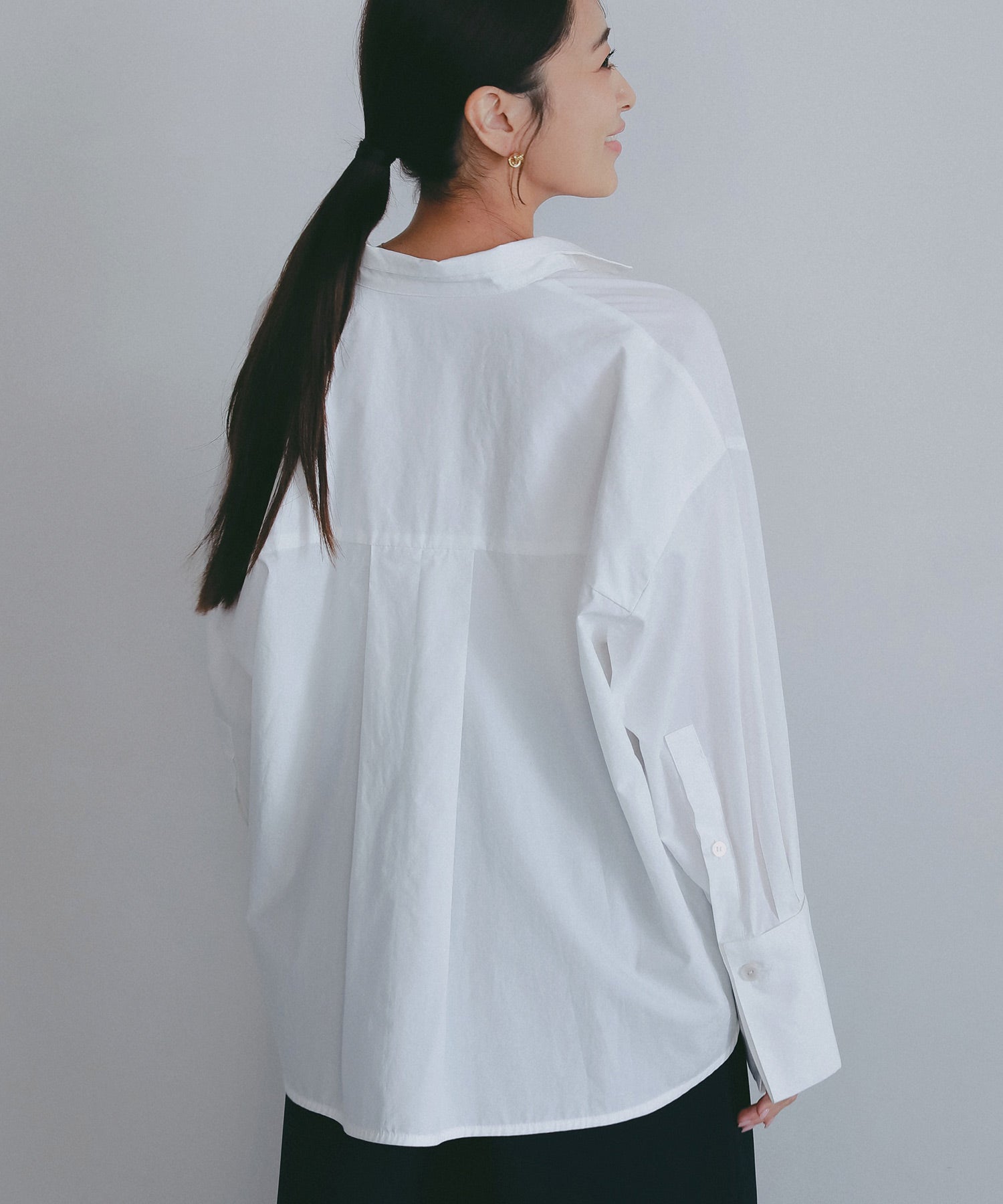 サイドボタン付き スキッパーシャツ【セレモニー/オケージョン】