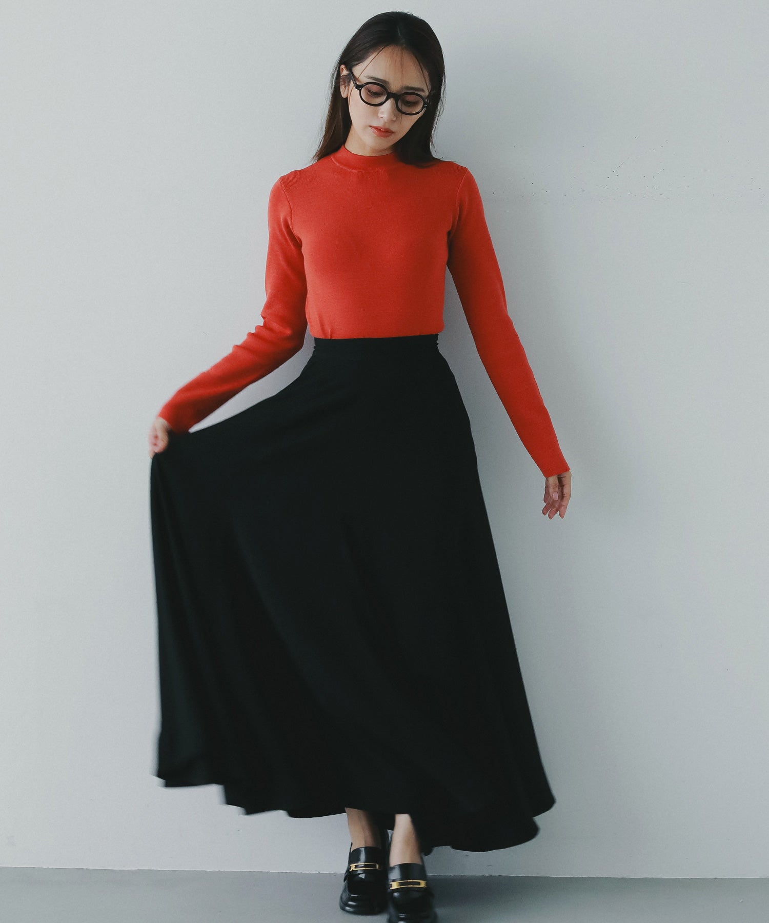 フレアロングスカート