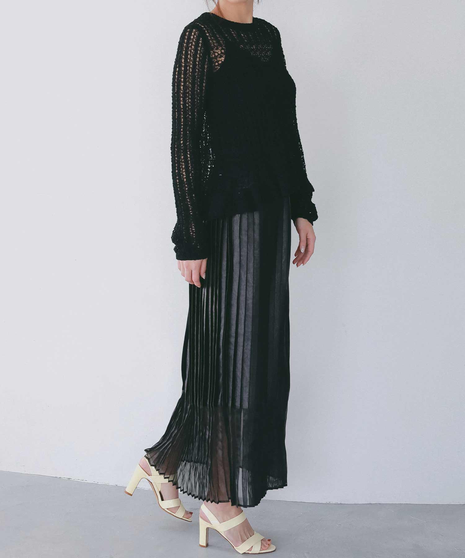 ペプラムクロシェ シアーニット