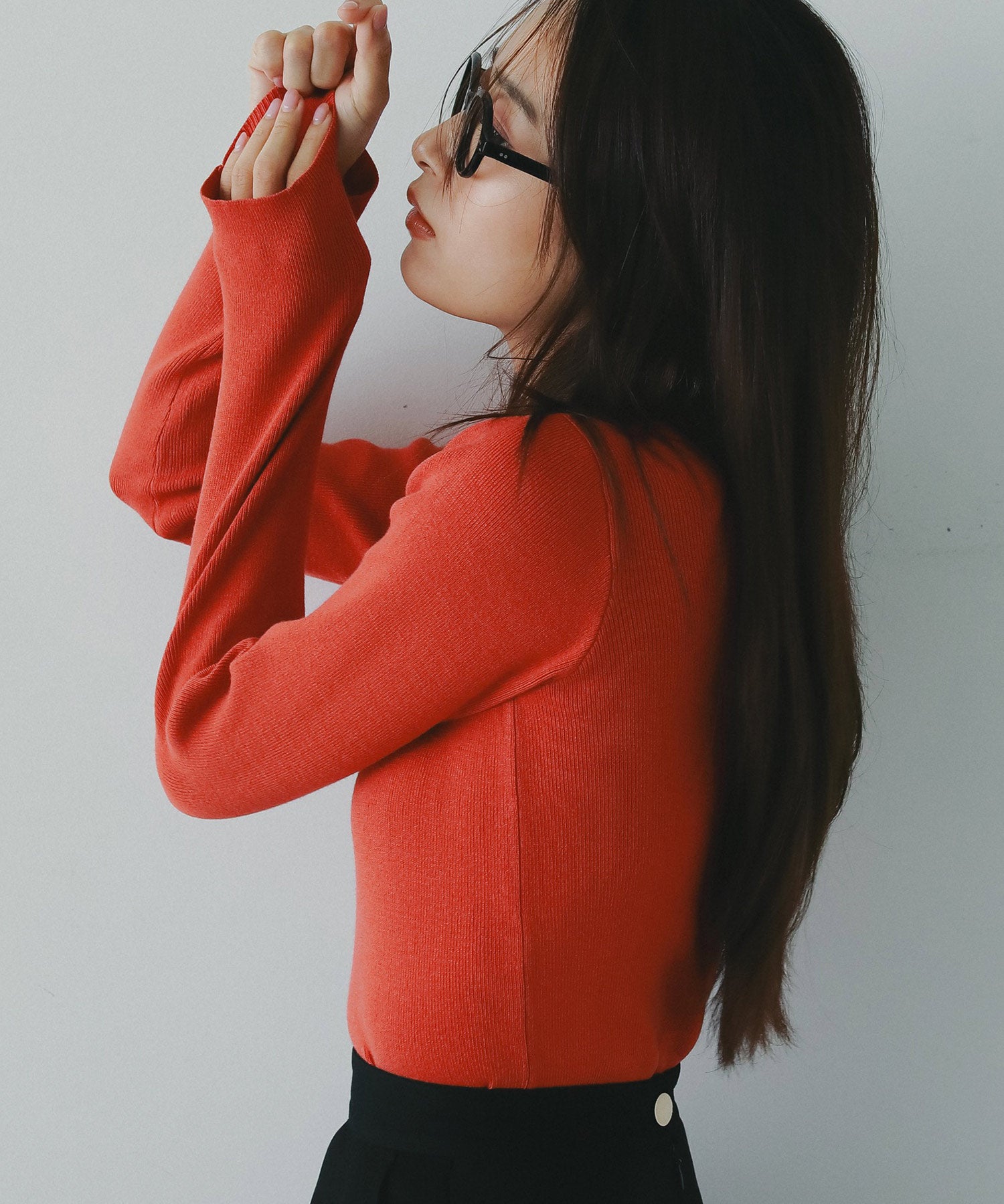 ウォッシャブルニットトップス