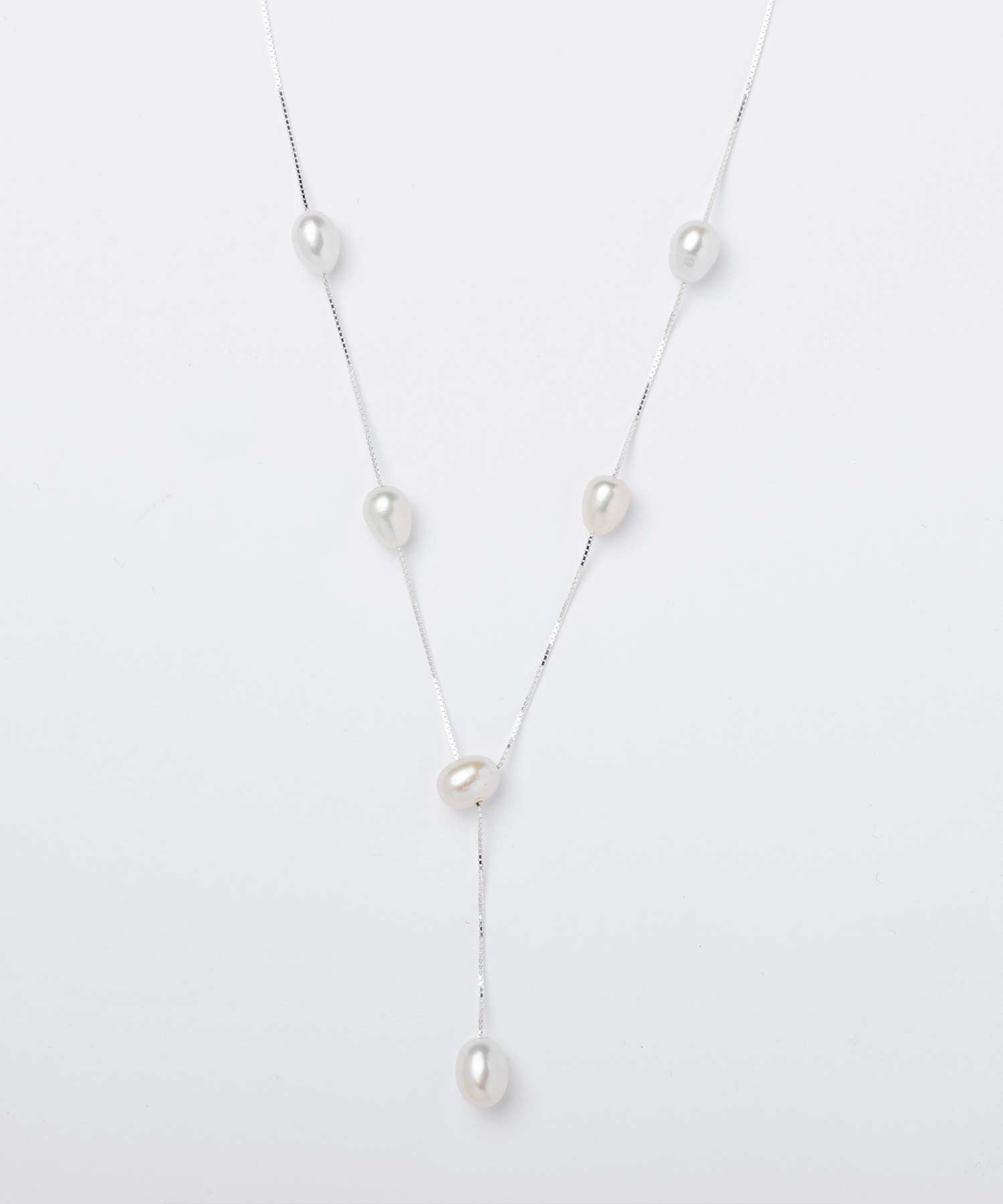 【2月下旬お届け】パールチェーンネックレス