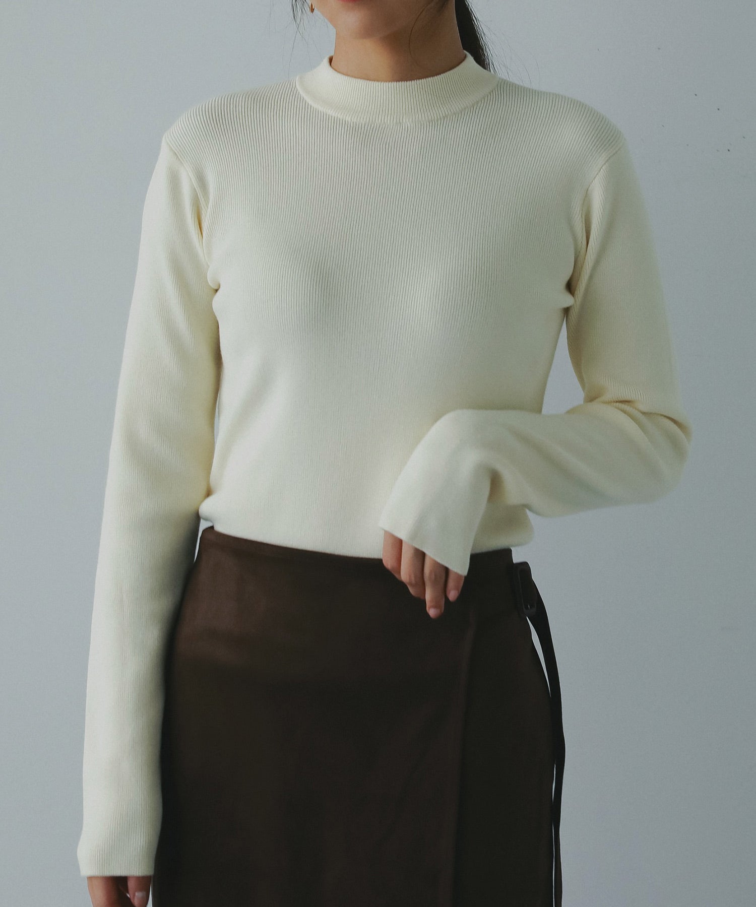 ウォッシャブルニットトップス