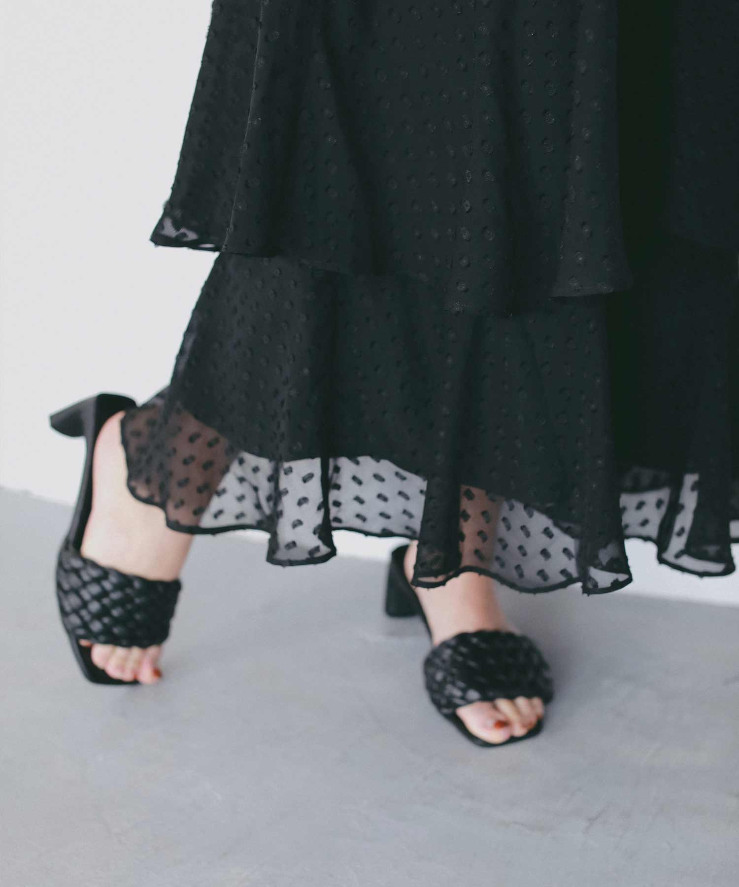 シアードット フリルワンピース