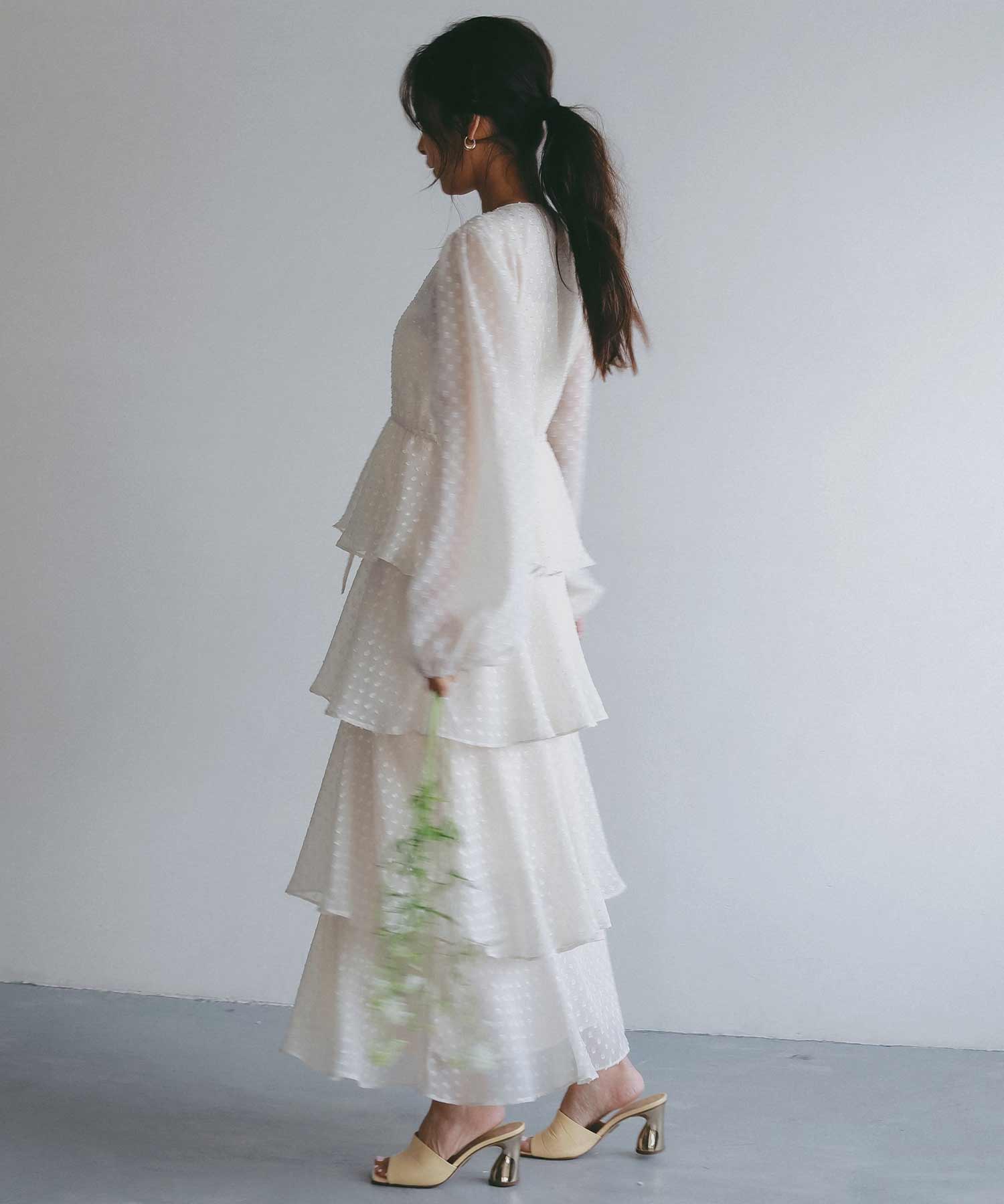 シアードット フリルワンピース