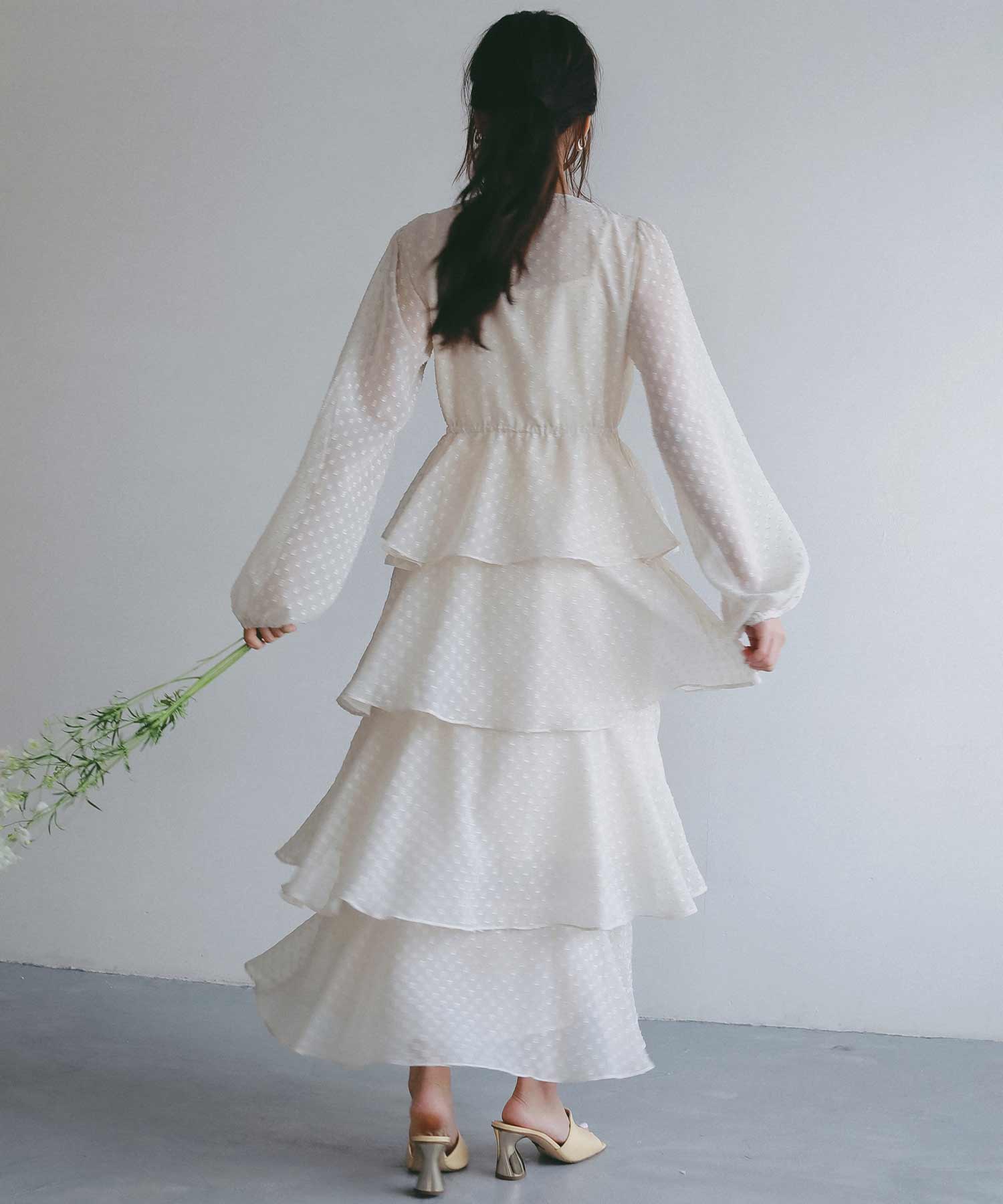 シアードット フリルワンピース