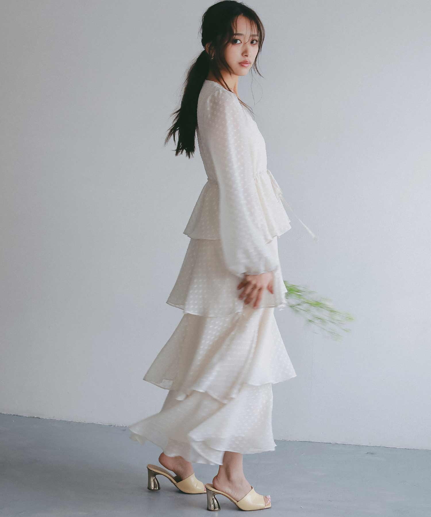 シアードット フリルワンピース