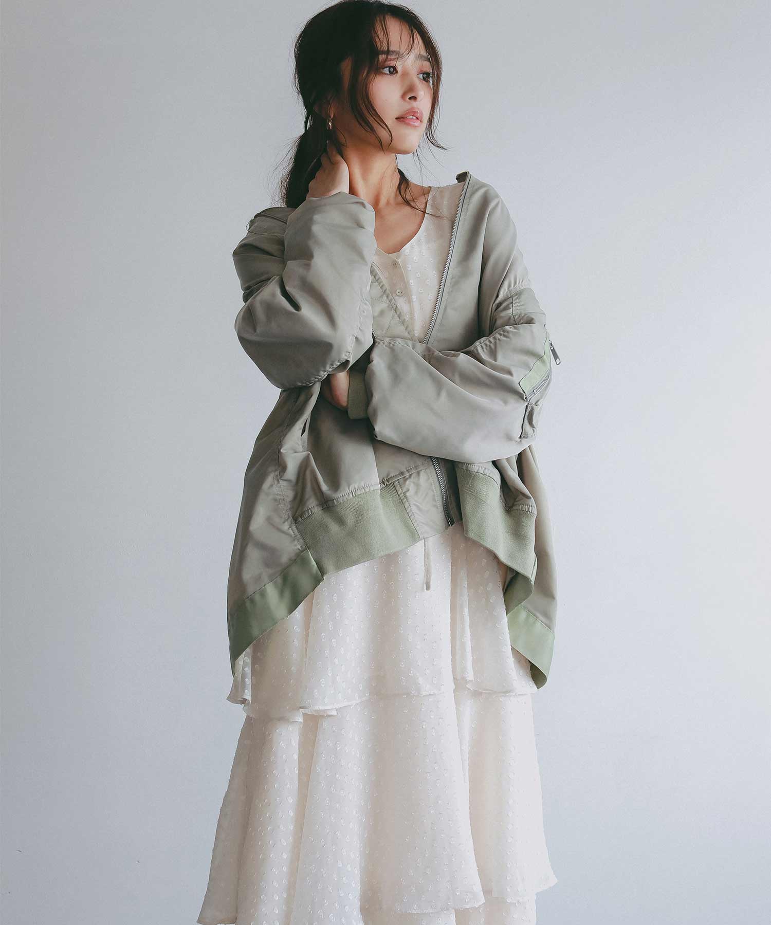 シアードット フリルワンピース