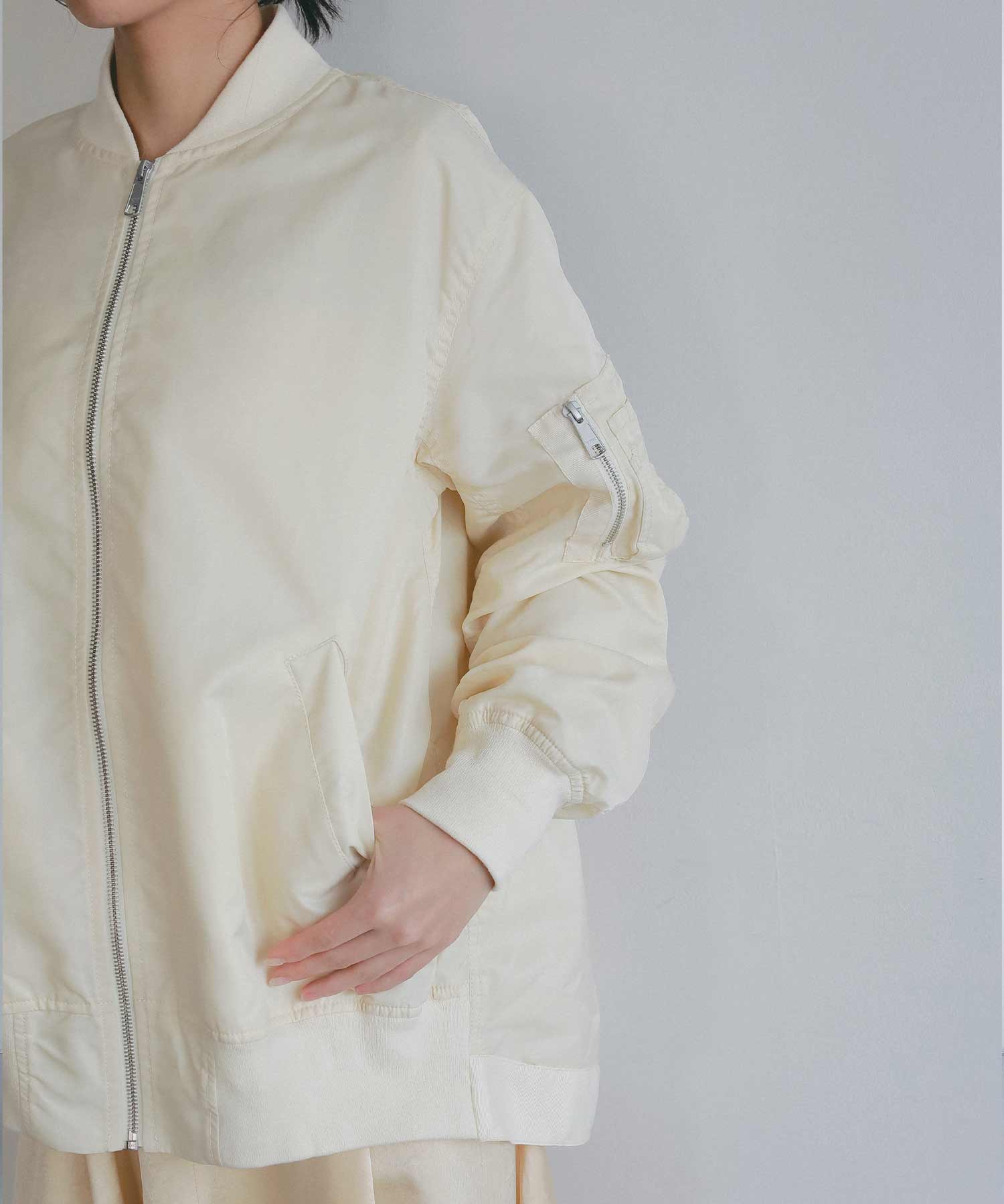 ロングシルエット MA-1ブルゾン