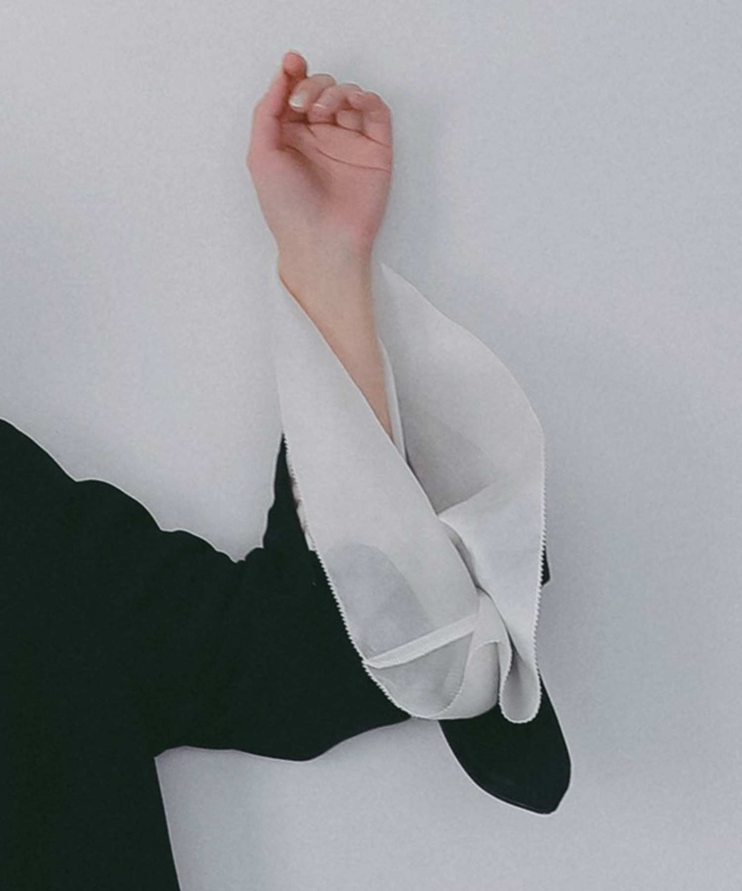 フレアスリーブ スタンドネックシアーブラウス【セレモニー/オケージョン】