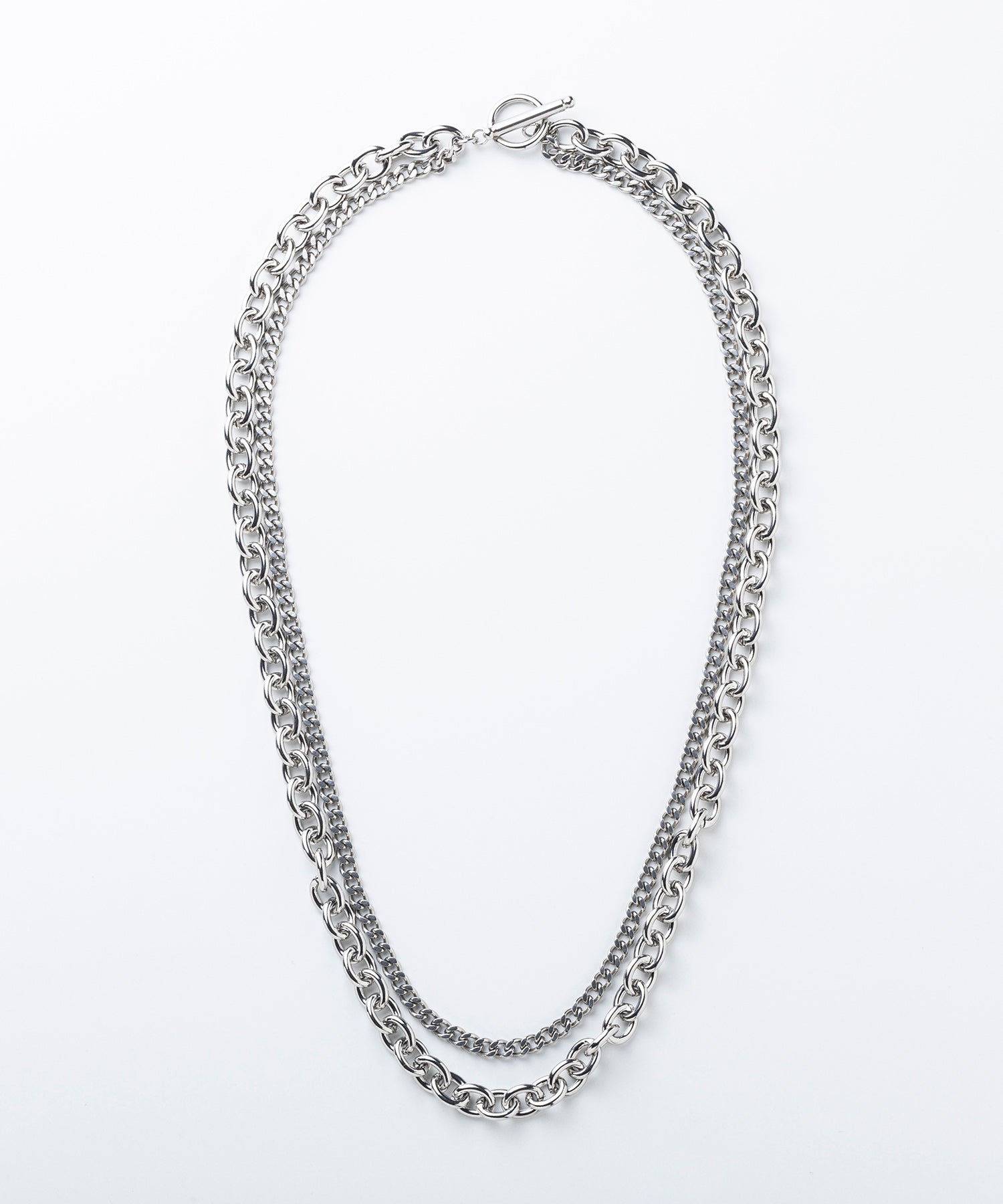 レイヤードチェーンネックレス