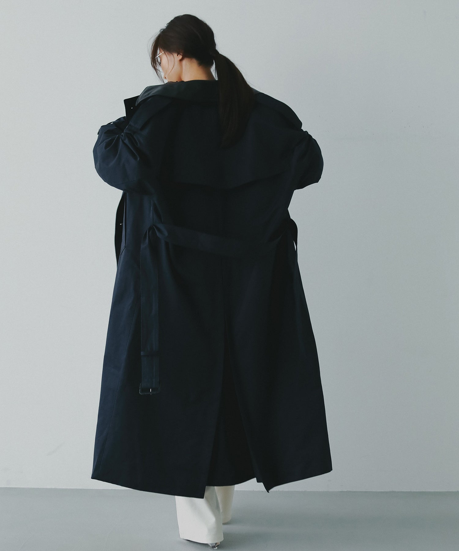 【10月上旬お届け予約商品】2WAYボリュームトレンチコート