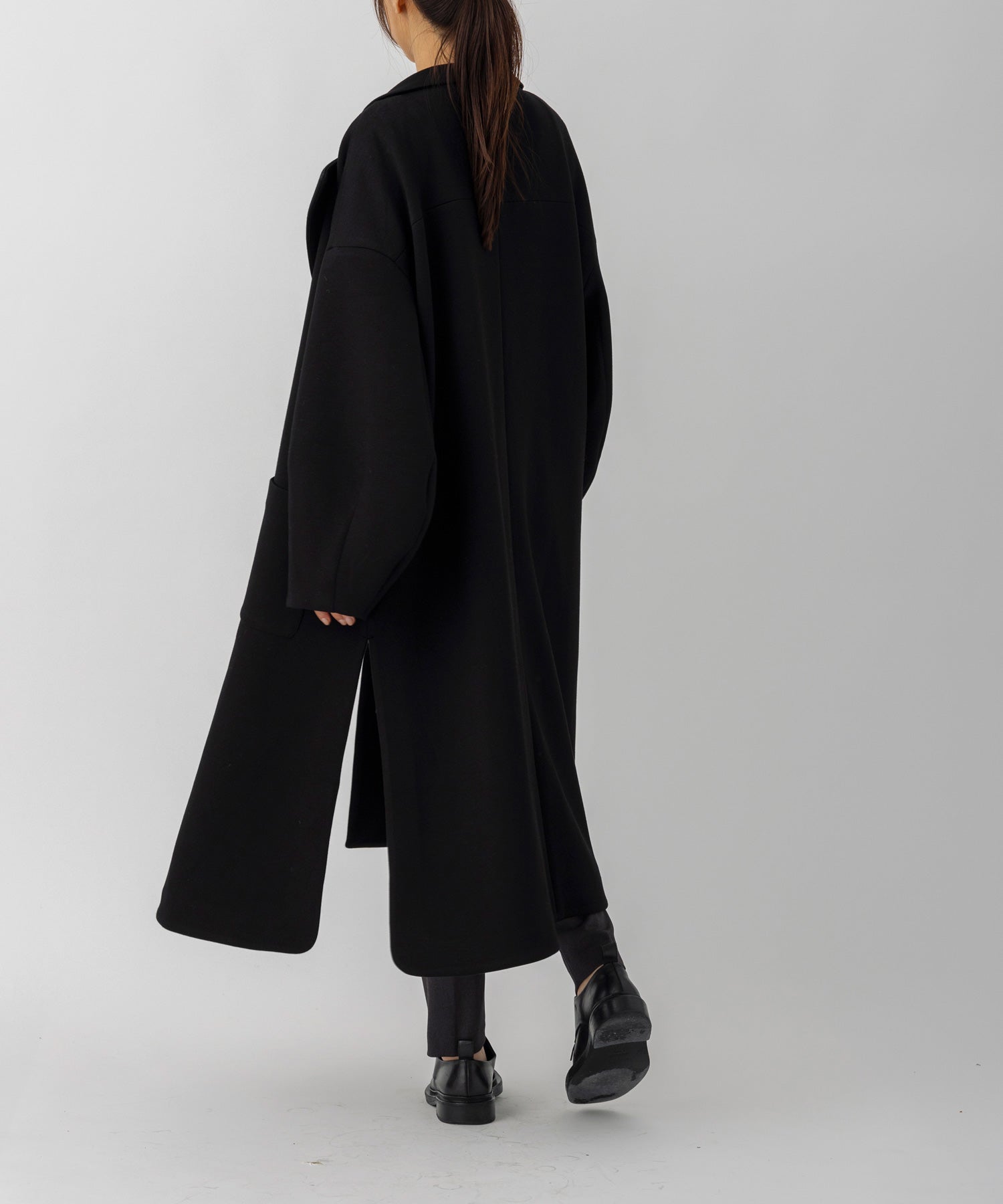 【10月上旬お届け予約商品】スムースポンチロングコート