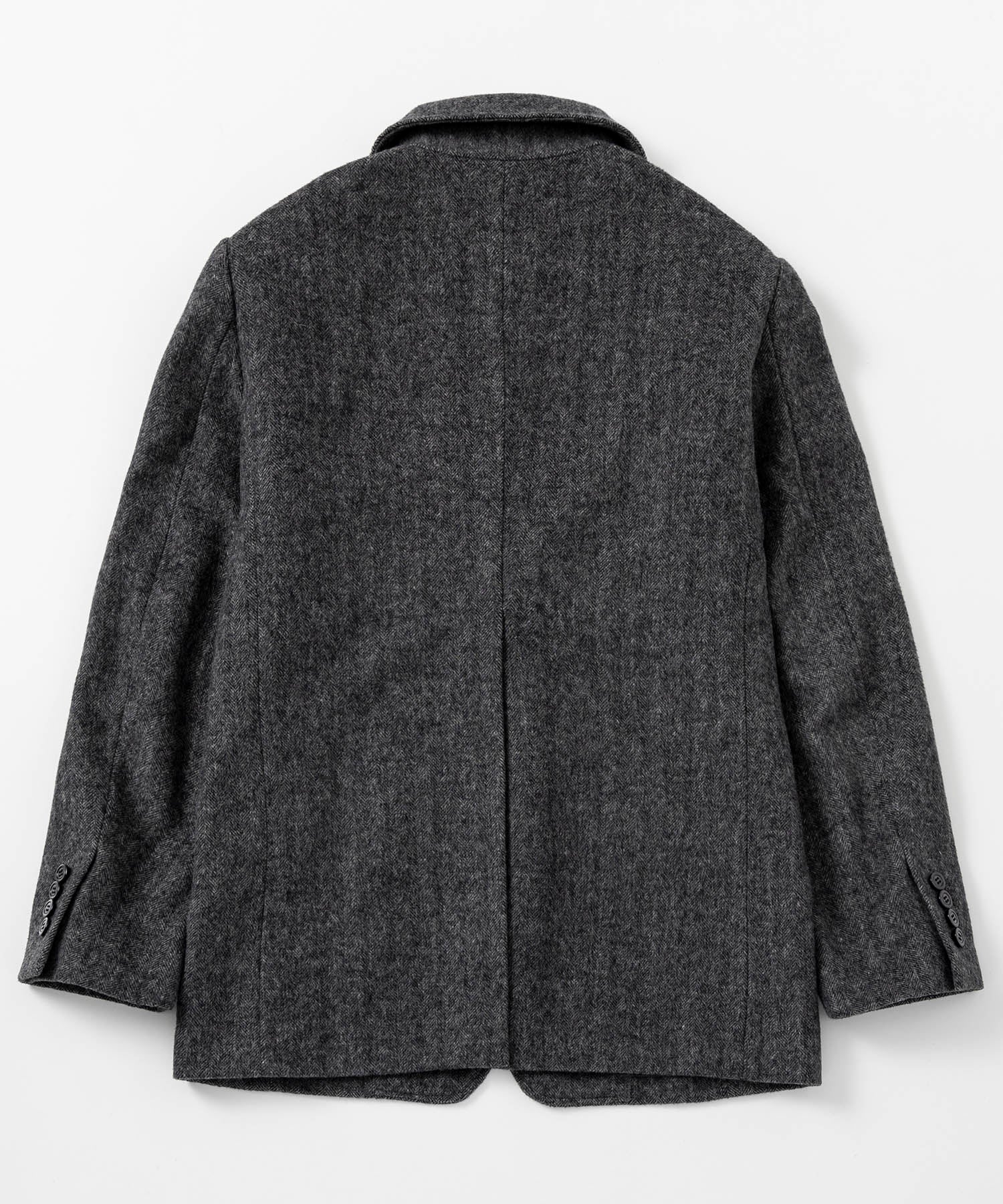 ヘリンボーンウールツイードジャケット