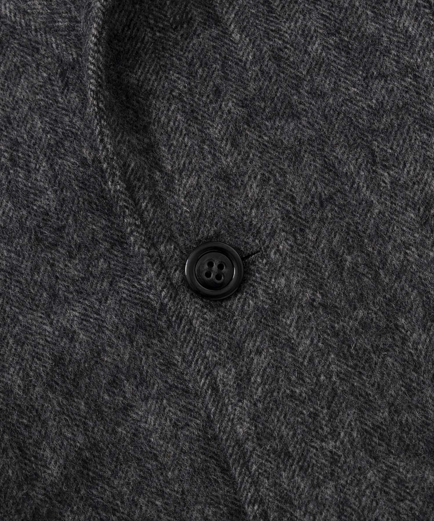 ヘリンボーンウールツイードジャケット